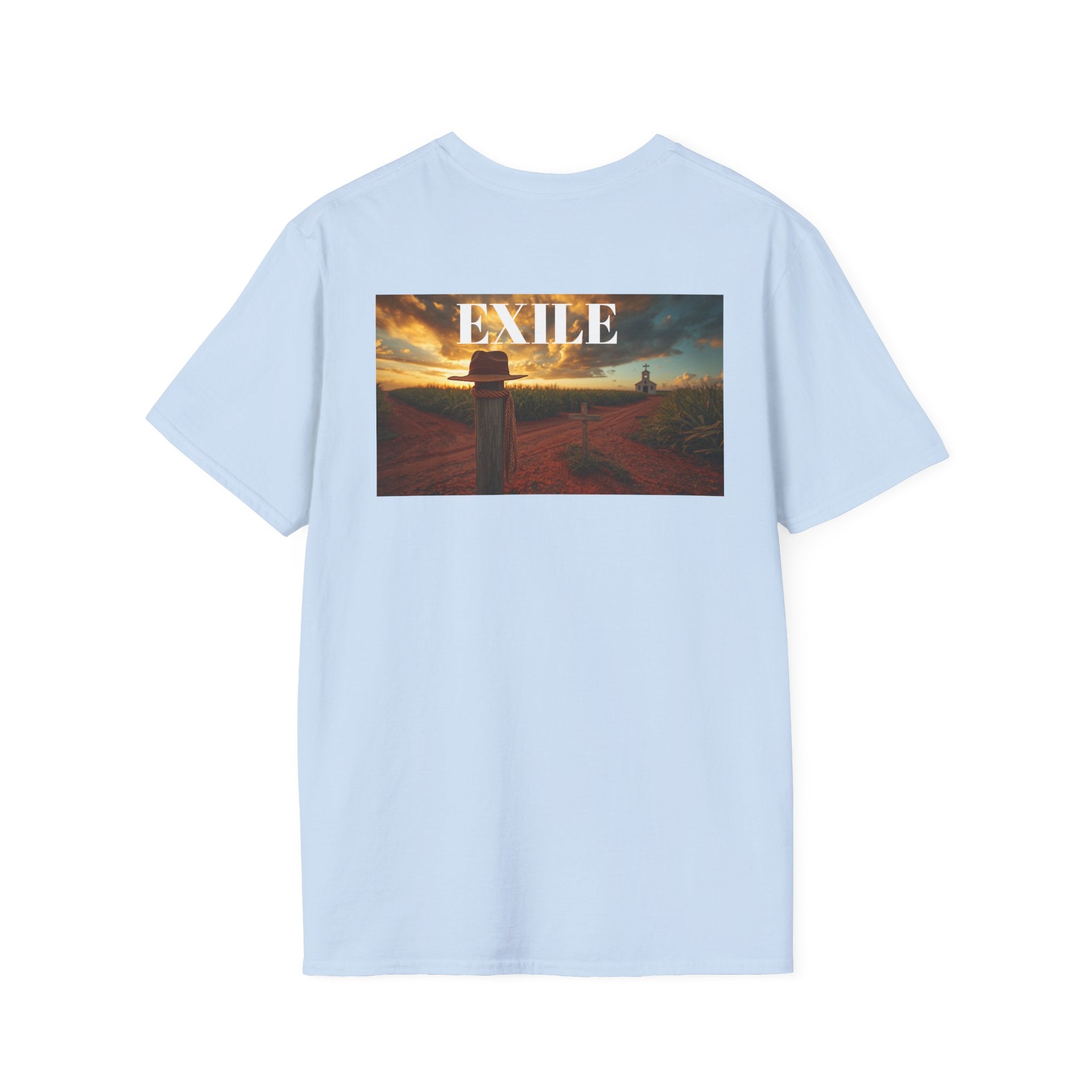 EXILE Scenic Graphic T‑Shirt — Vintage Sunset Road Print