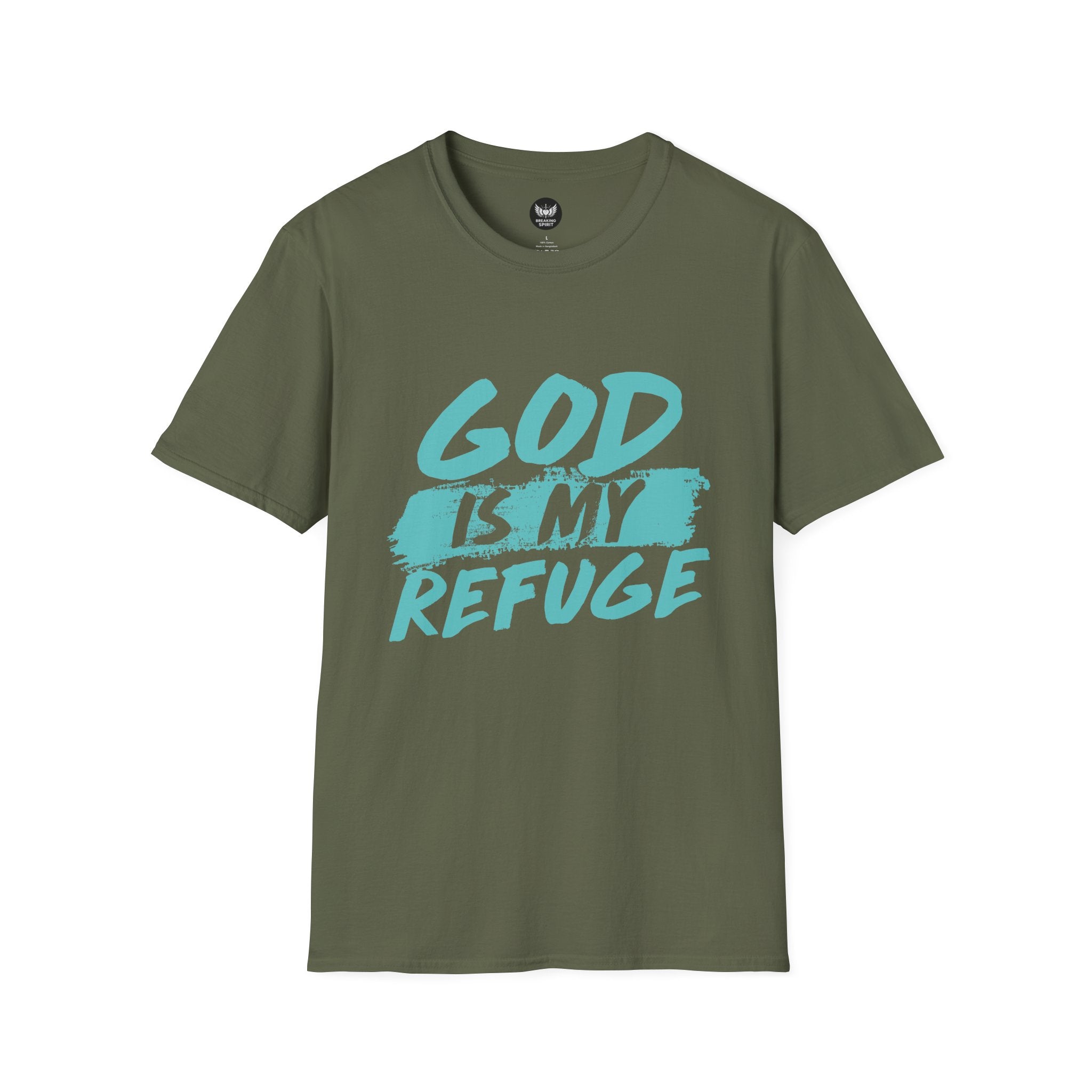God Is My Refuge T-Shirt — Christian Faith Tee