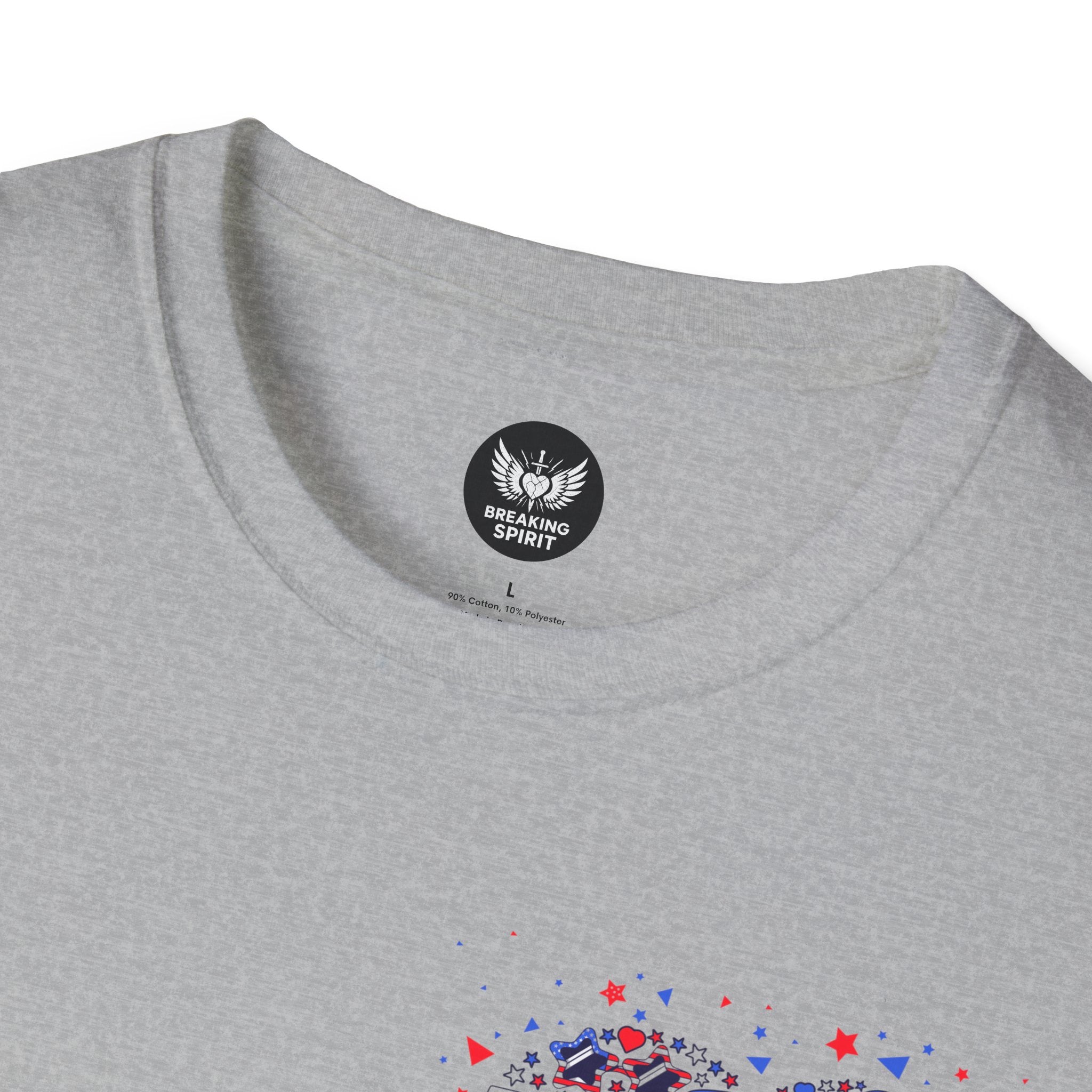 Camiseta gráfica Corazón patriótico