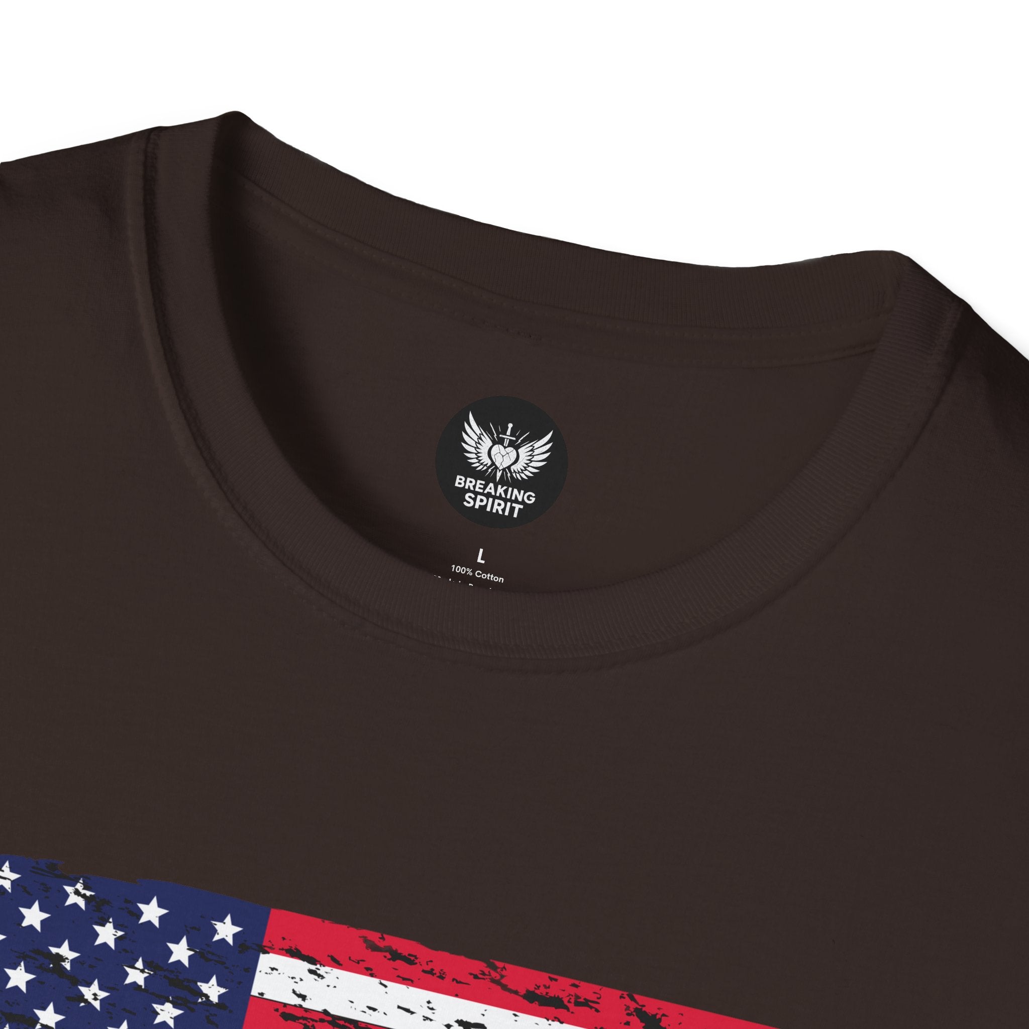 Distressed American Flag T-Shirt — Vintage USA Patriotic Tee