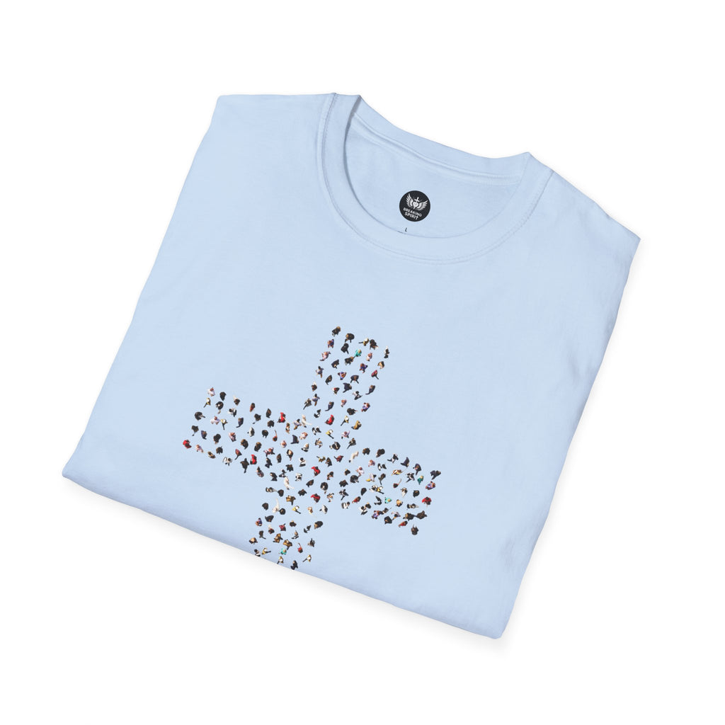 Camiseta Cruzada con Estampado de Leopardo