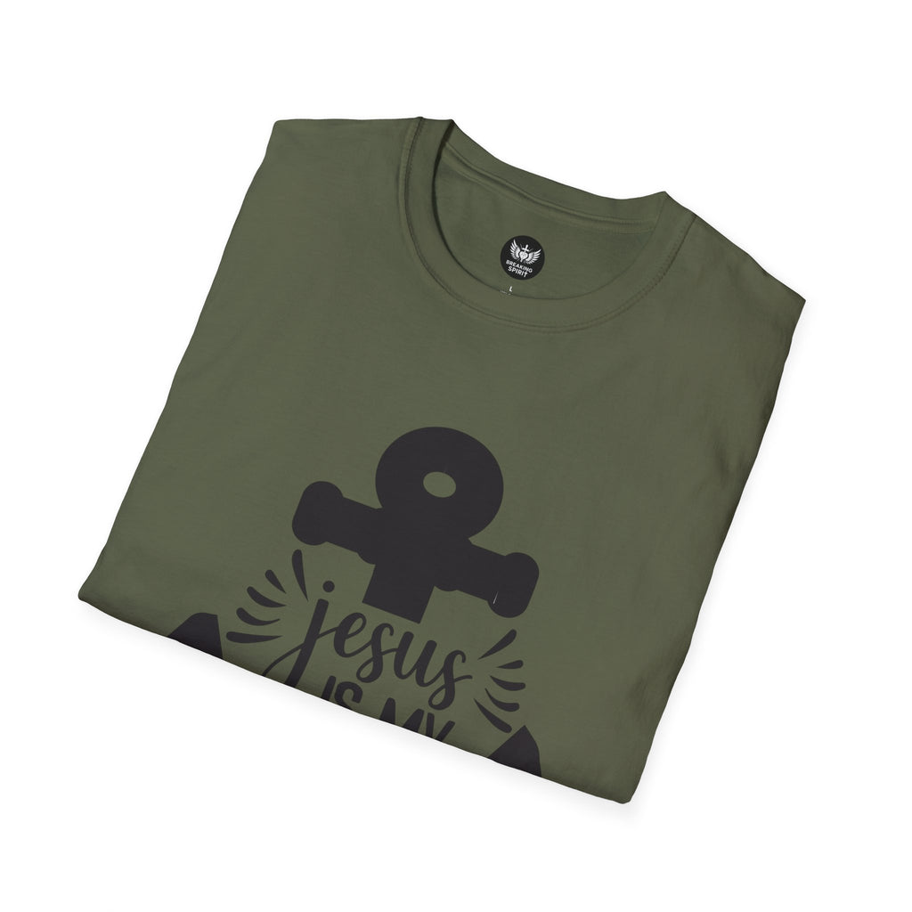 Jesus Is My Anchor T-Shirt — Christian Faith Anchor Tee