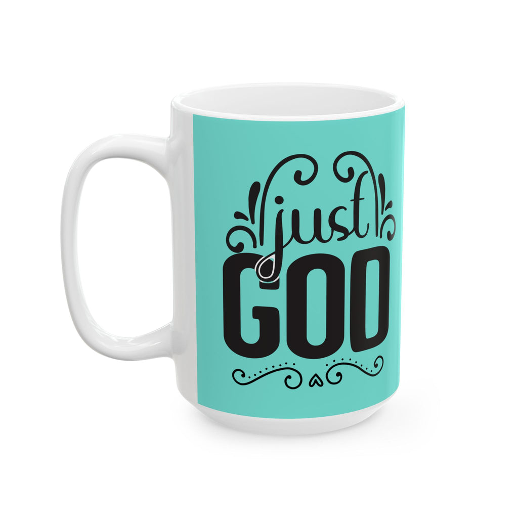 Best God Mom Ceramic Mug - Aqua Inspirational Coffee Cup (11oz, 15oz)