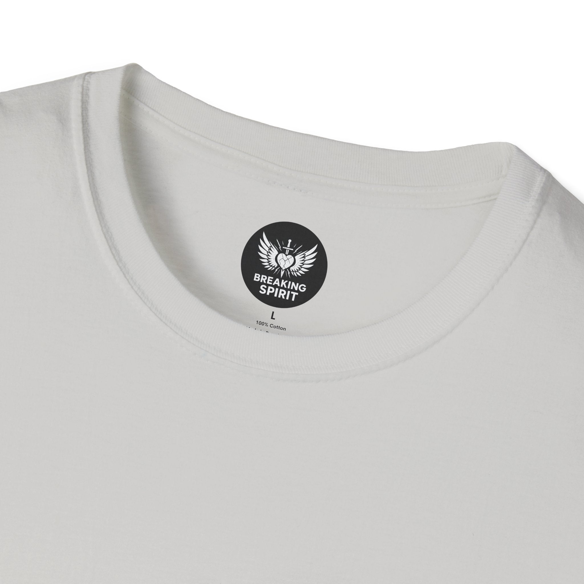 Be Grace script logo T-Shirt | inspirational typography, black white design