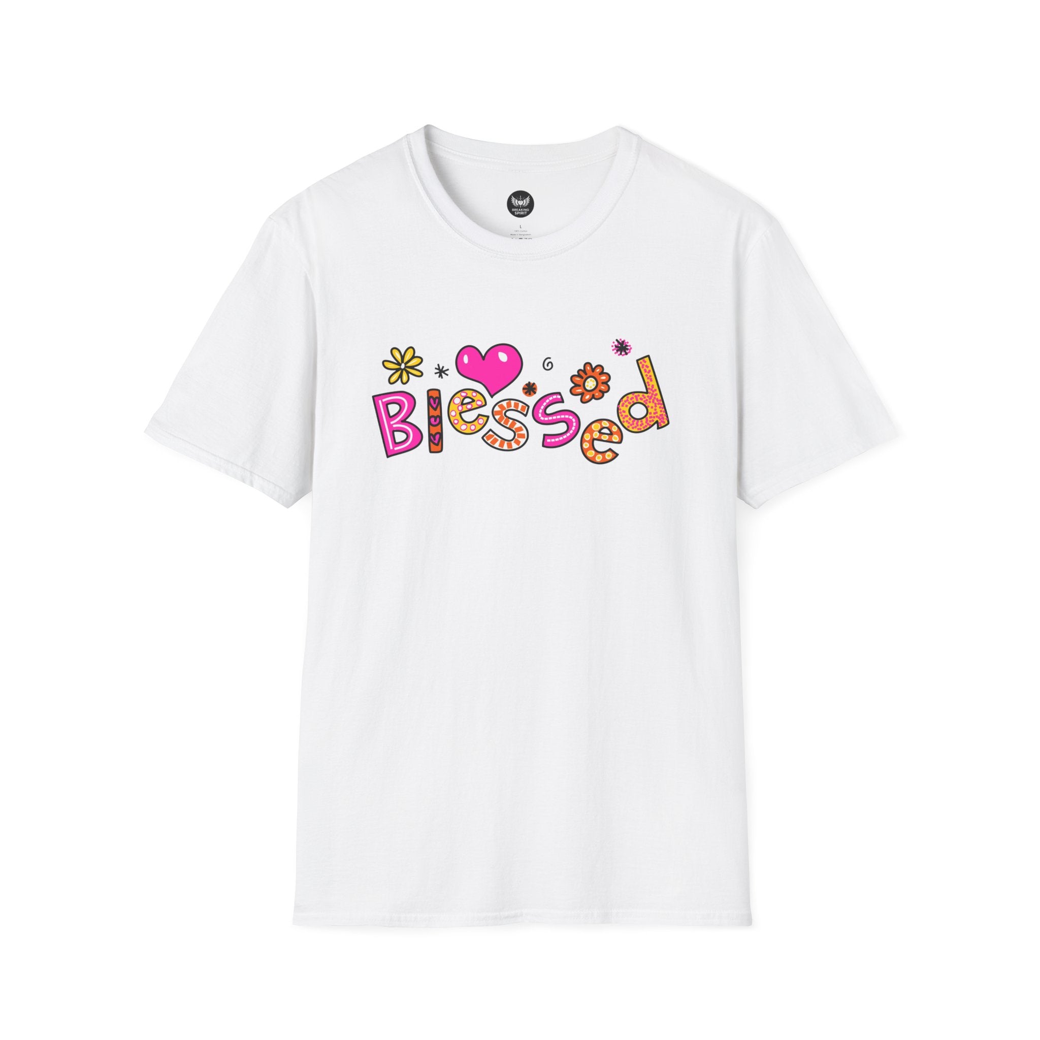 Blessed Floral Heart T-Shirt