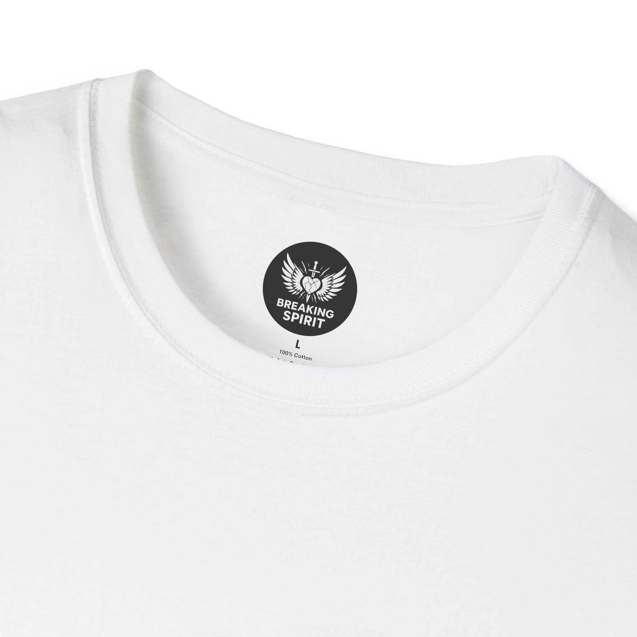 Be Grace script logo T-Shirt | inspirational typography, black white design