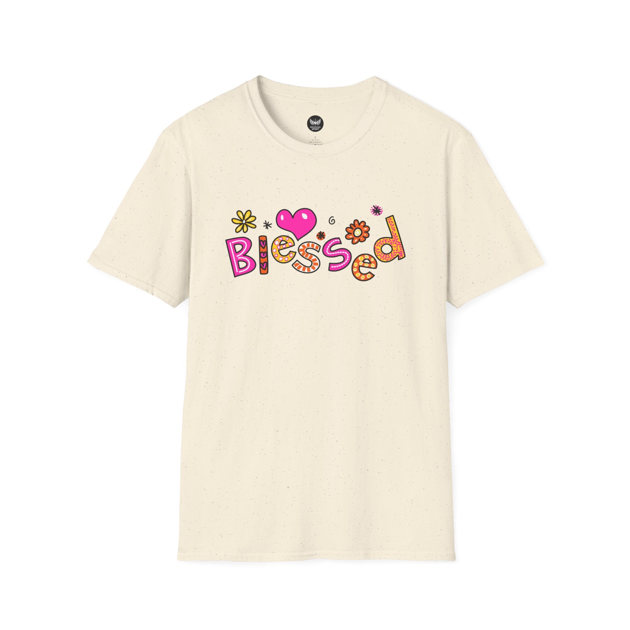 Blessed Floral Heart T-Shirt