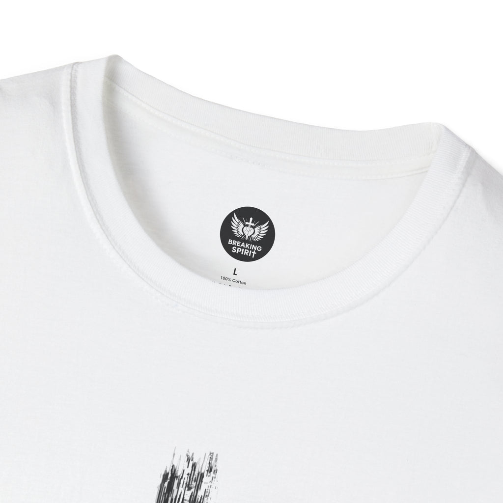 Christian Cross T-Shirt — Minimal Grunge Faith Tee
