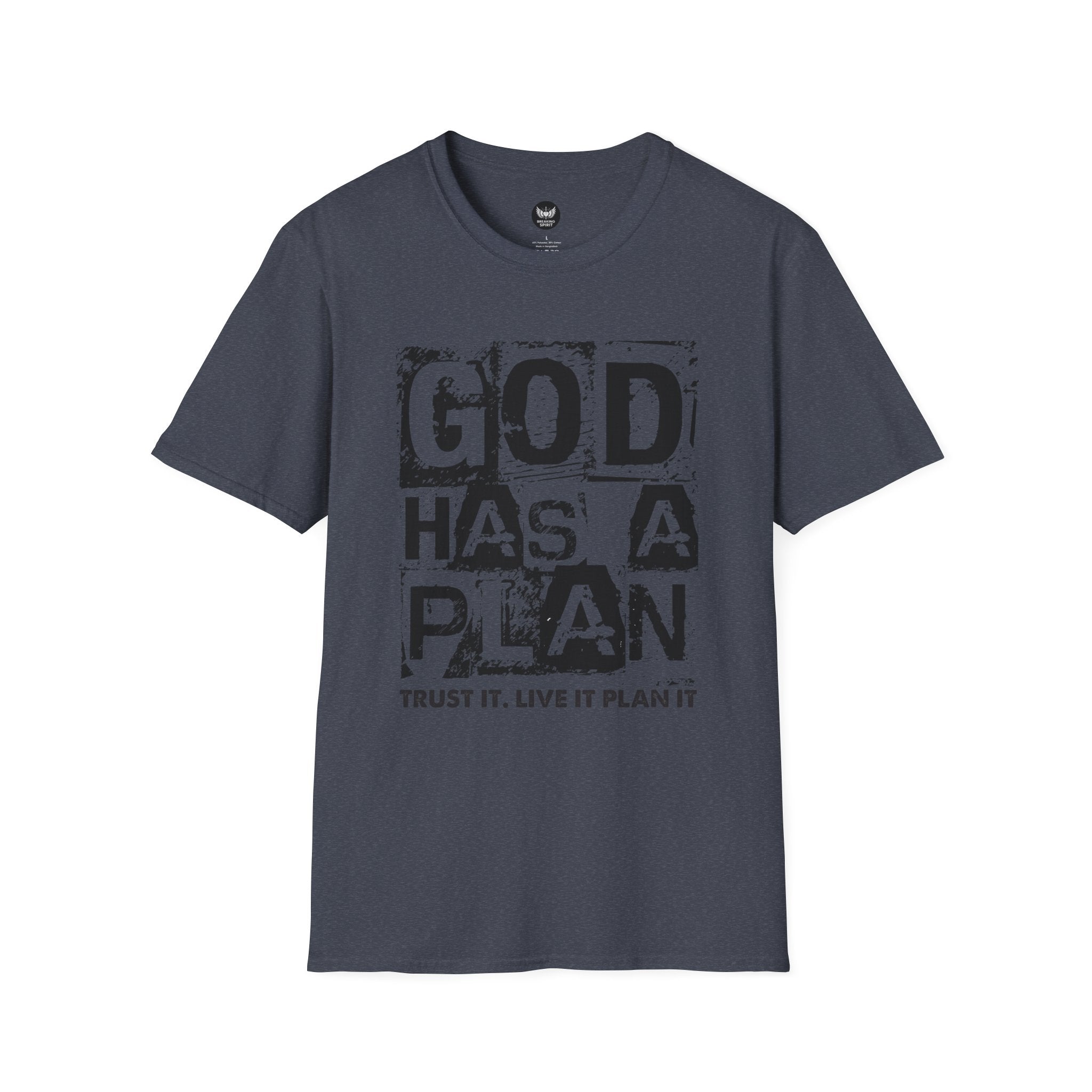 God Has A Plan T-Shirt — Inspirational Christian Faith Tee
