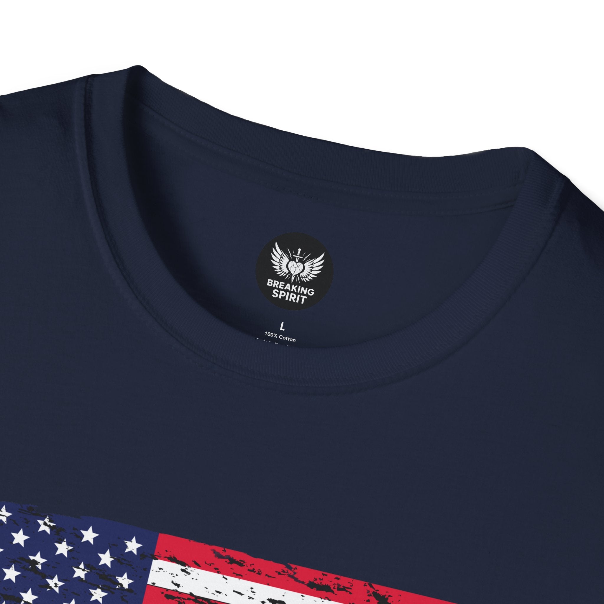 Distressed American Flag T-Shirt — Vintage USA Patriotic Tee