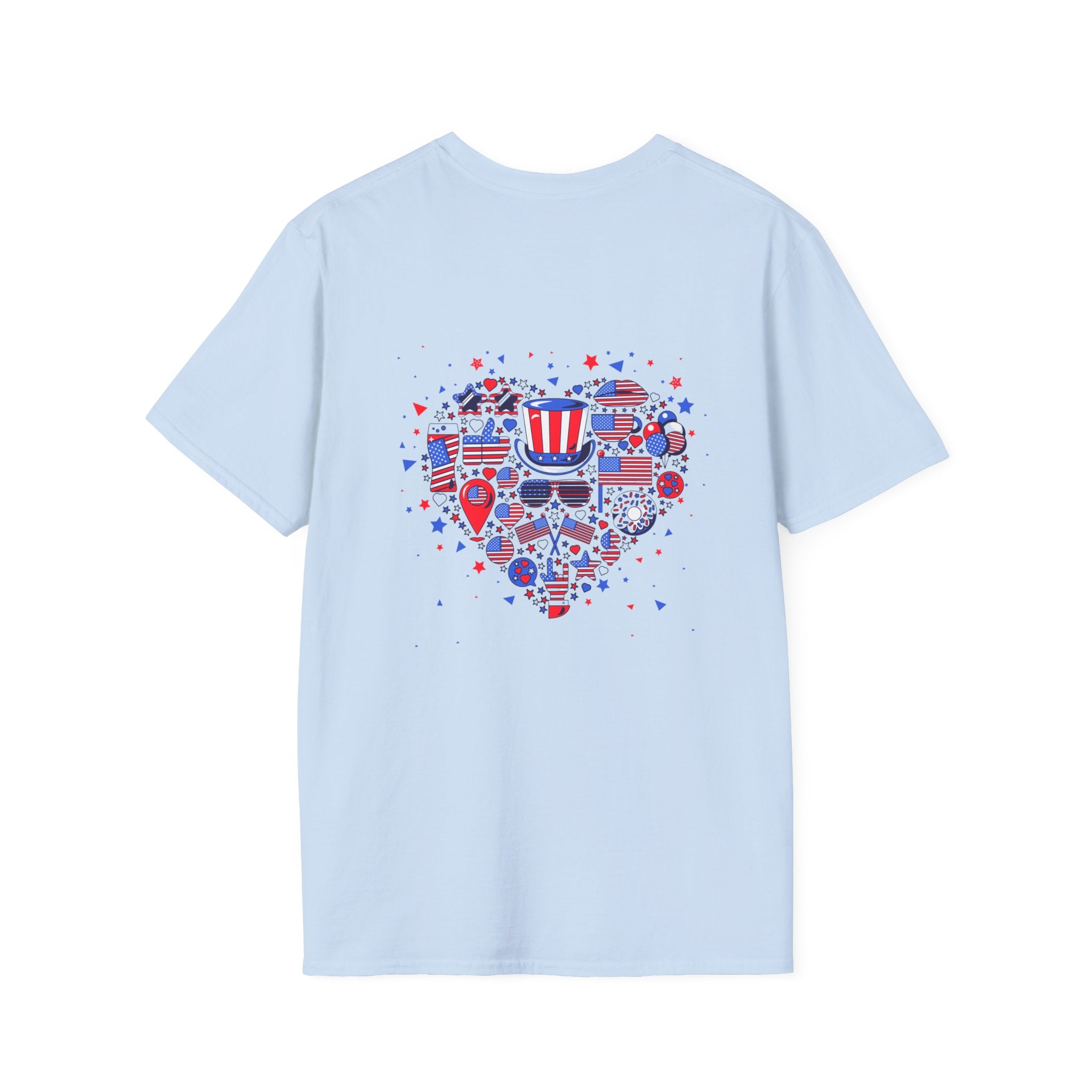 Camiseta gráfica Corazón patriótico