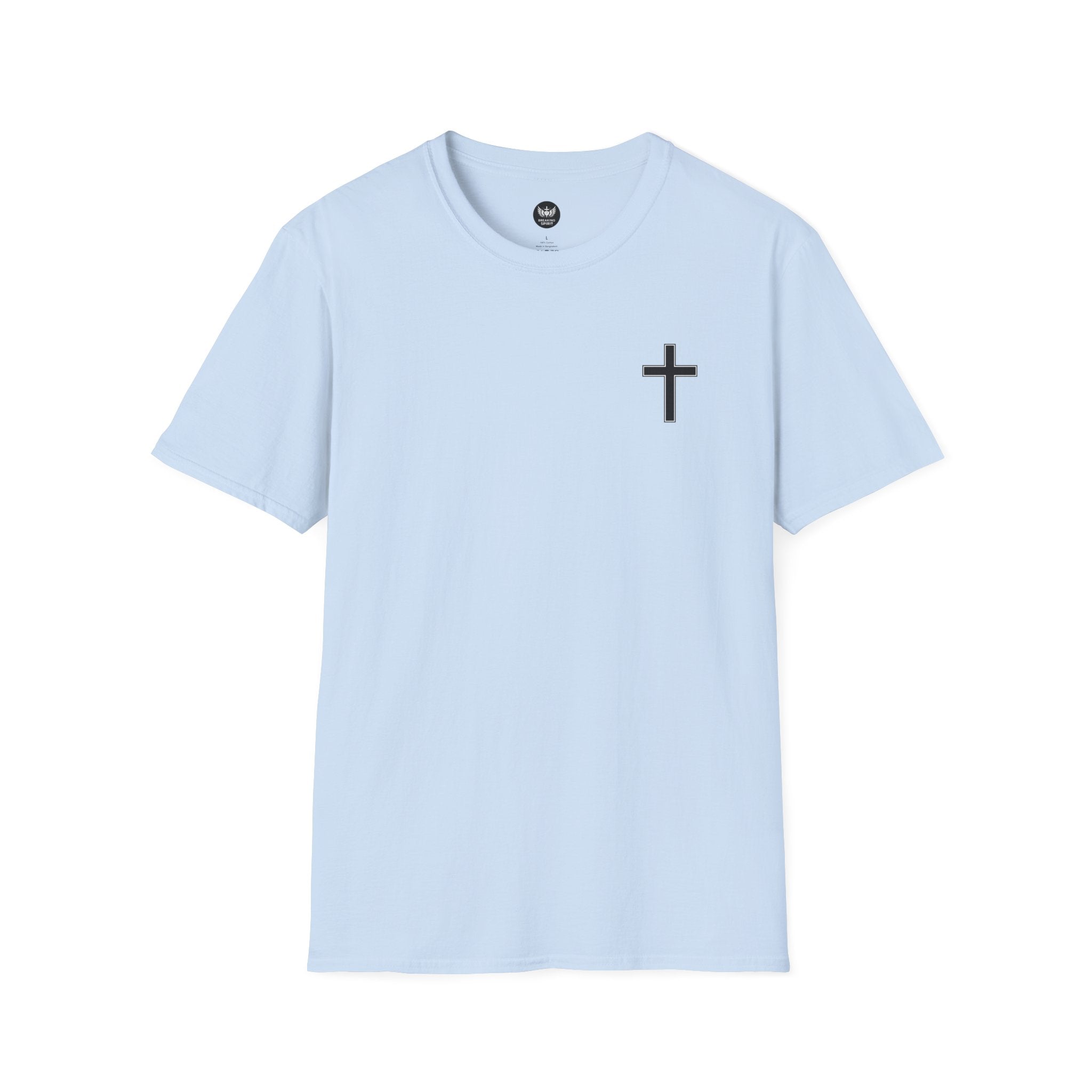 Christian T-Shirt — "Just God" Cross Faith Tee