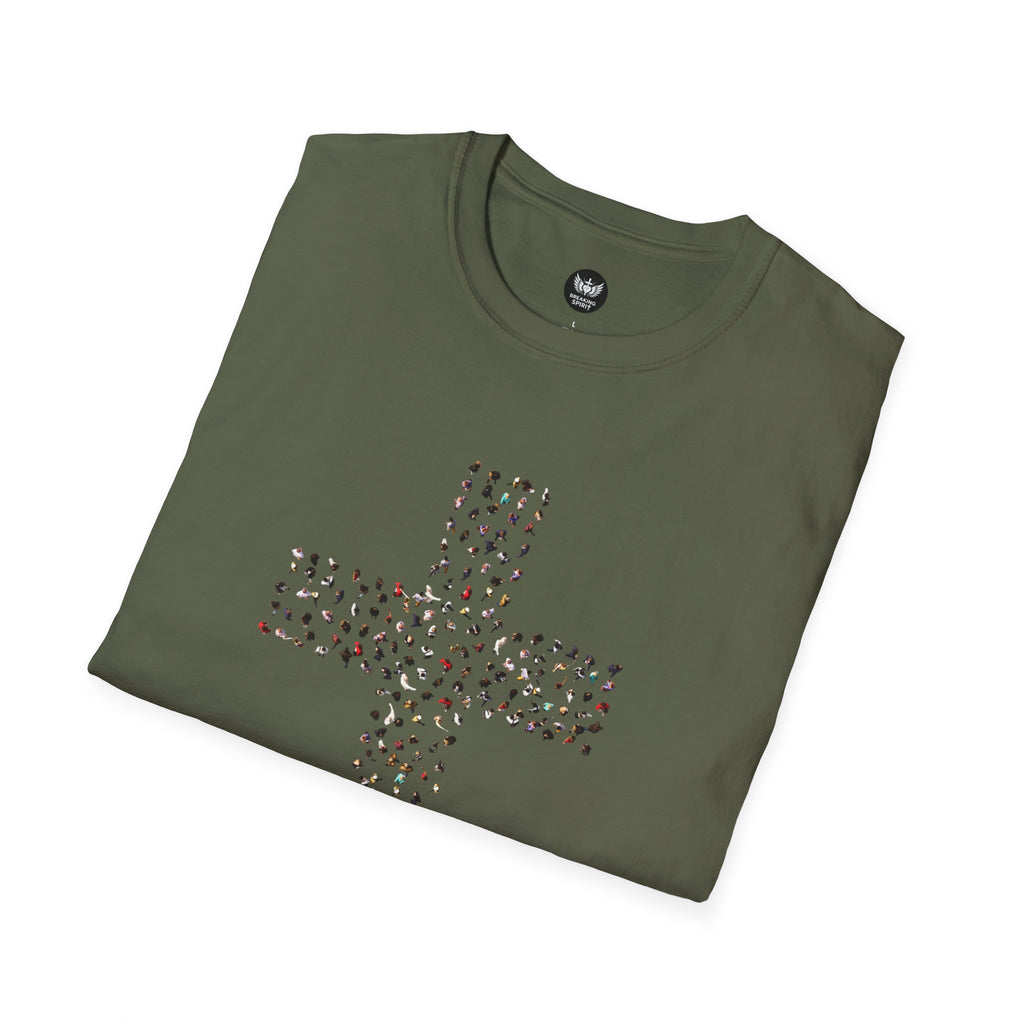 Camiseta Cruzada con Estampado de Leopardo