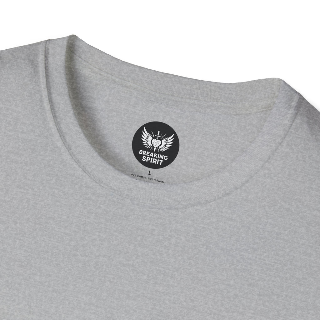 Be Grace script logo T-Shirt | inspirational typography, black white design