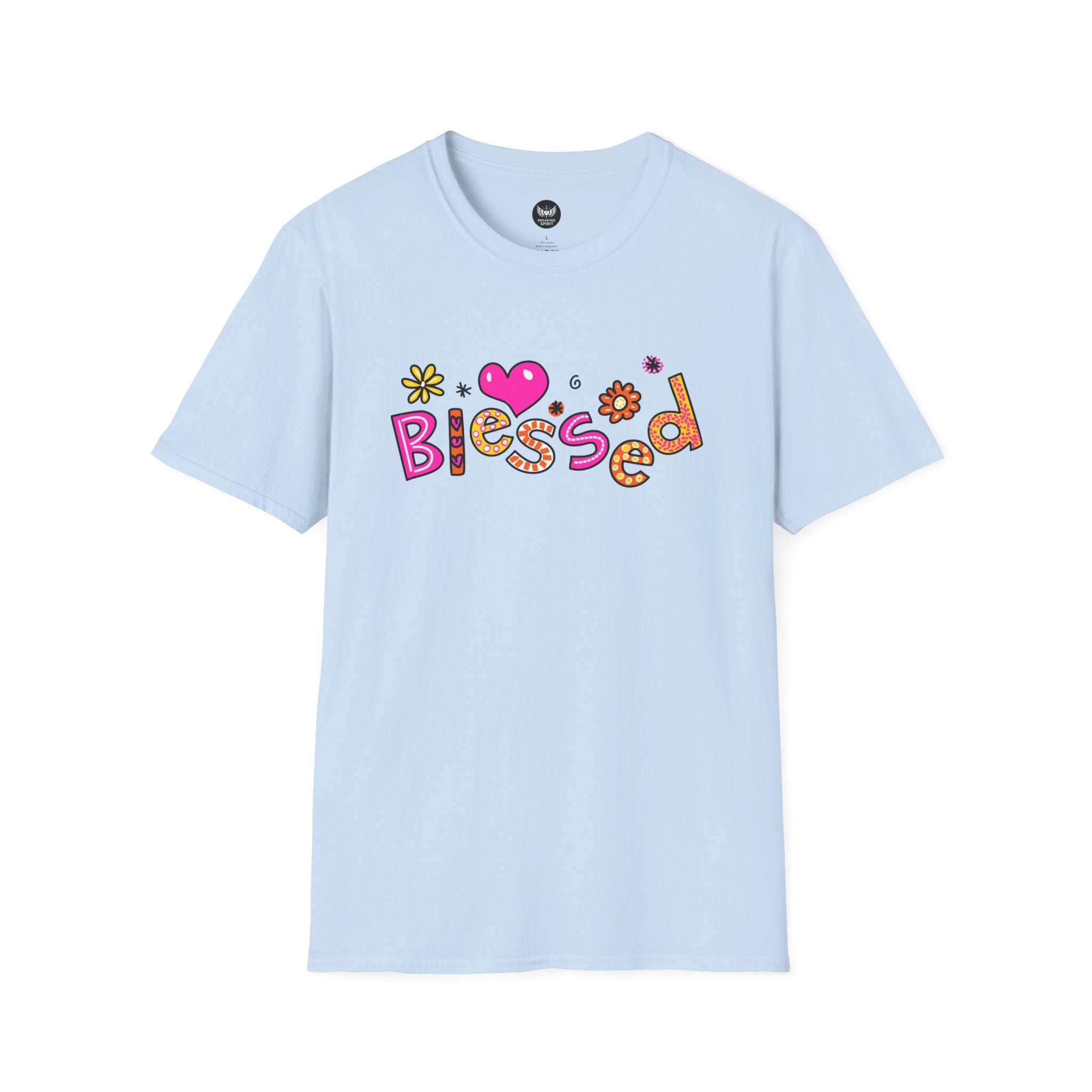 Blessed Floral Heart T-Shirt