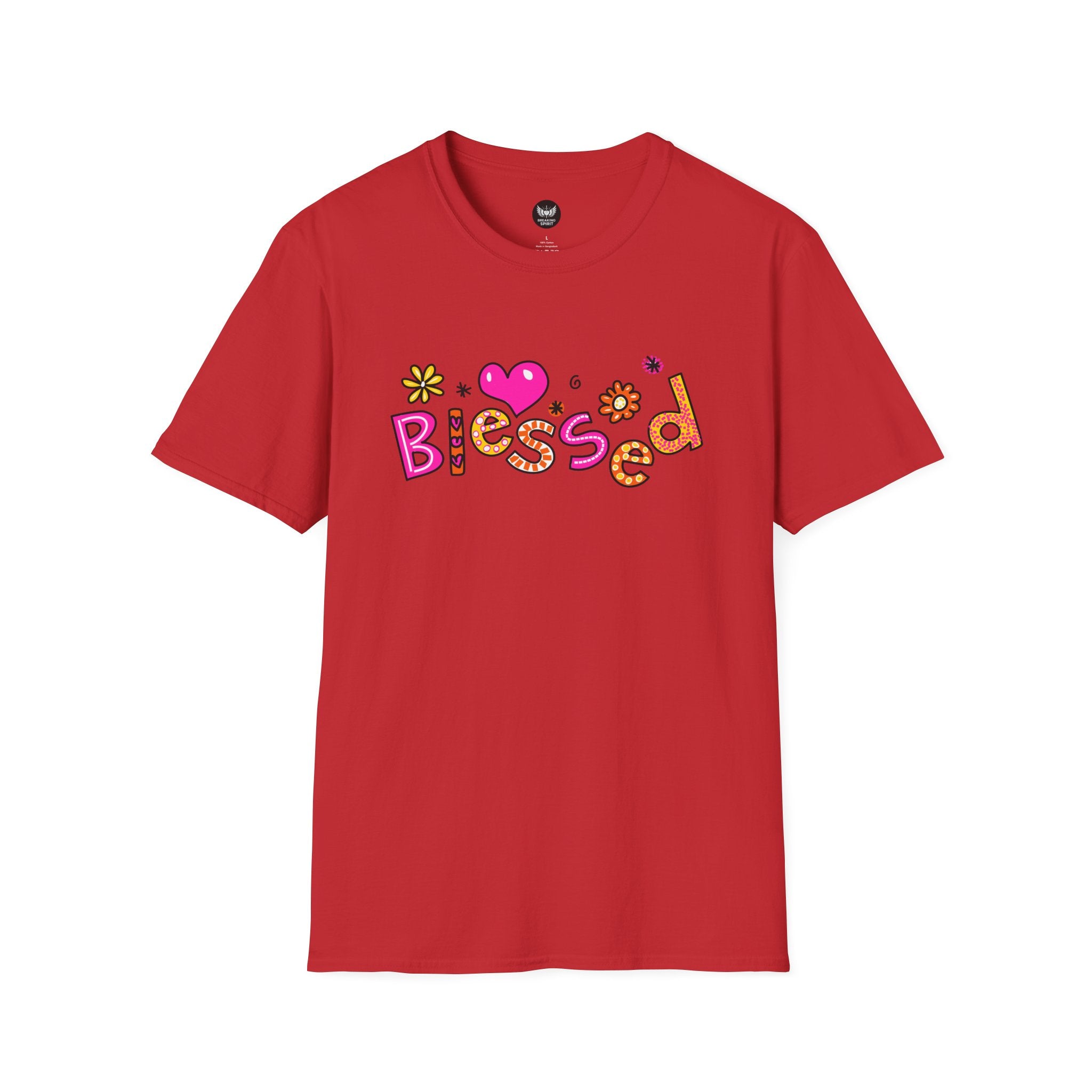 Blessed Floral Heart T-Shirt