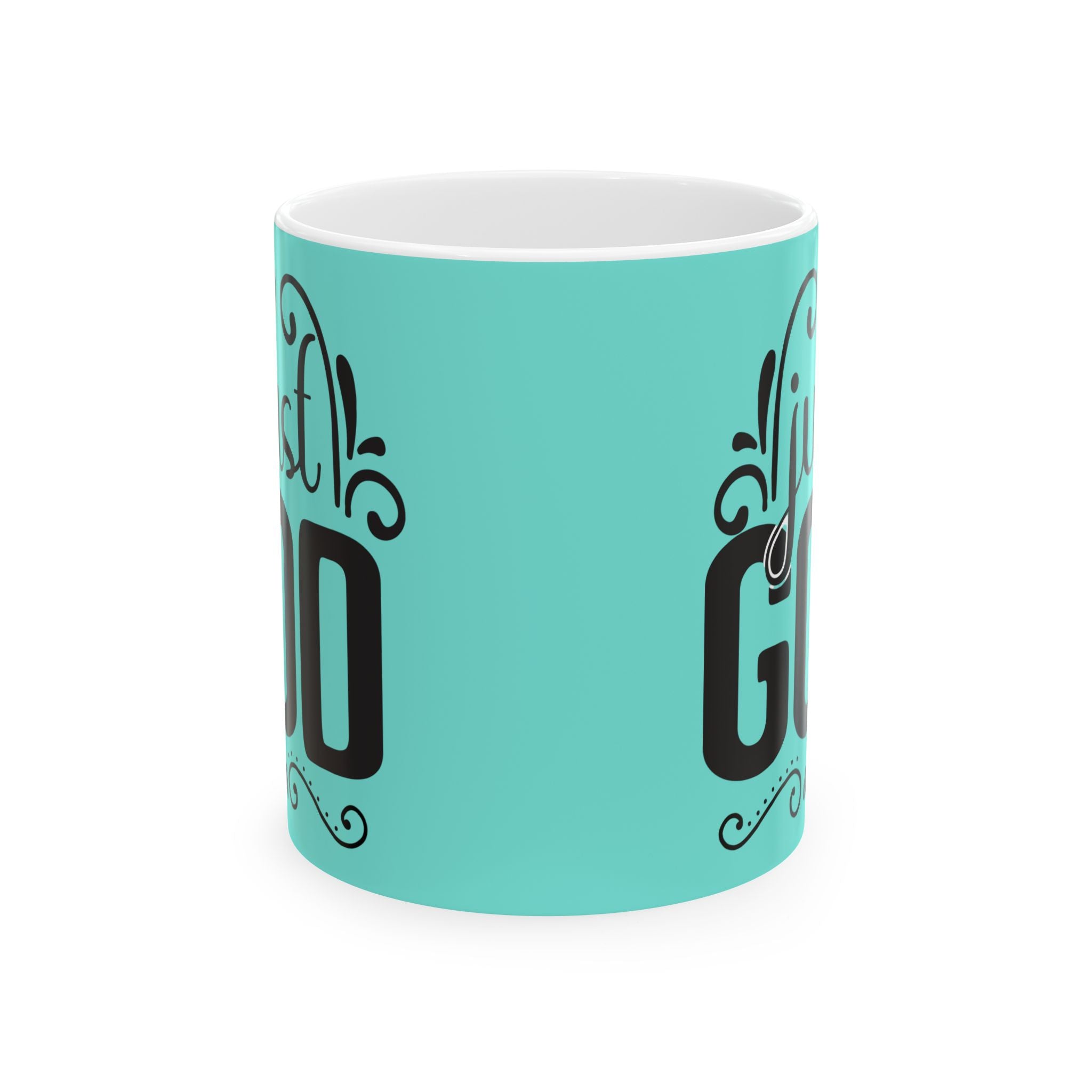 Best God Mom Ceramic Mug - Aqua Inspirational Coffee Cup (11oz, 15oz)