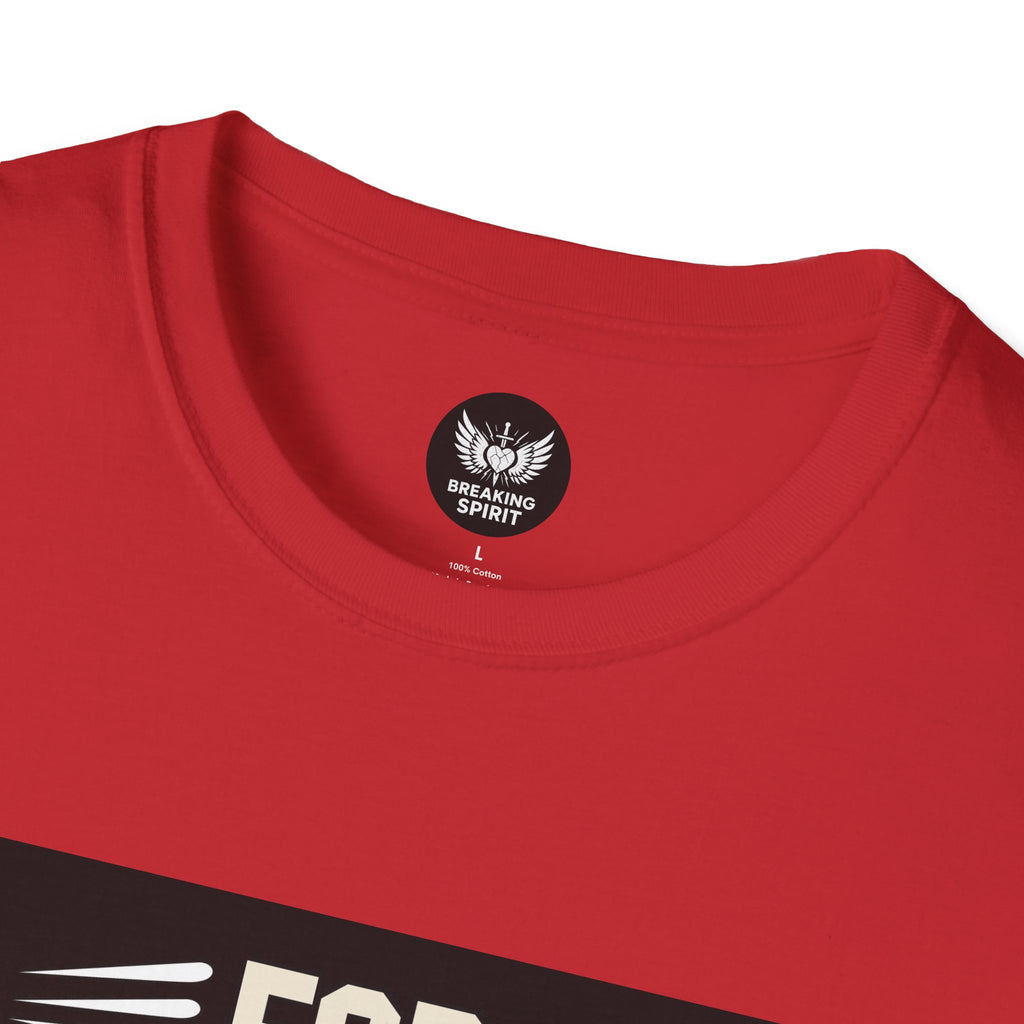 Camiseta de fe — Camiseta gráfica cristiana "Porque por fe andamos, no por vista"