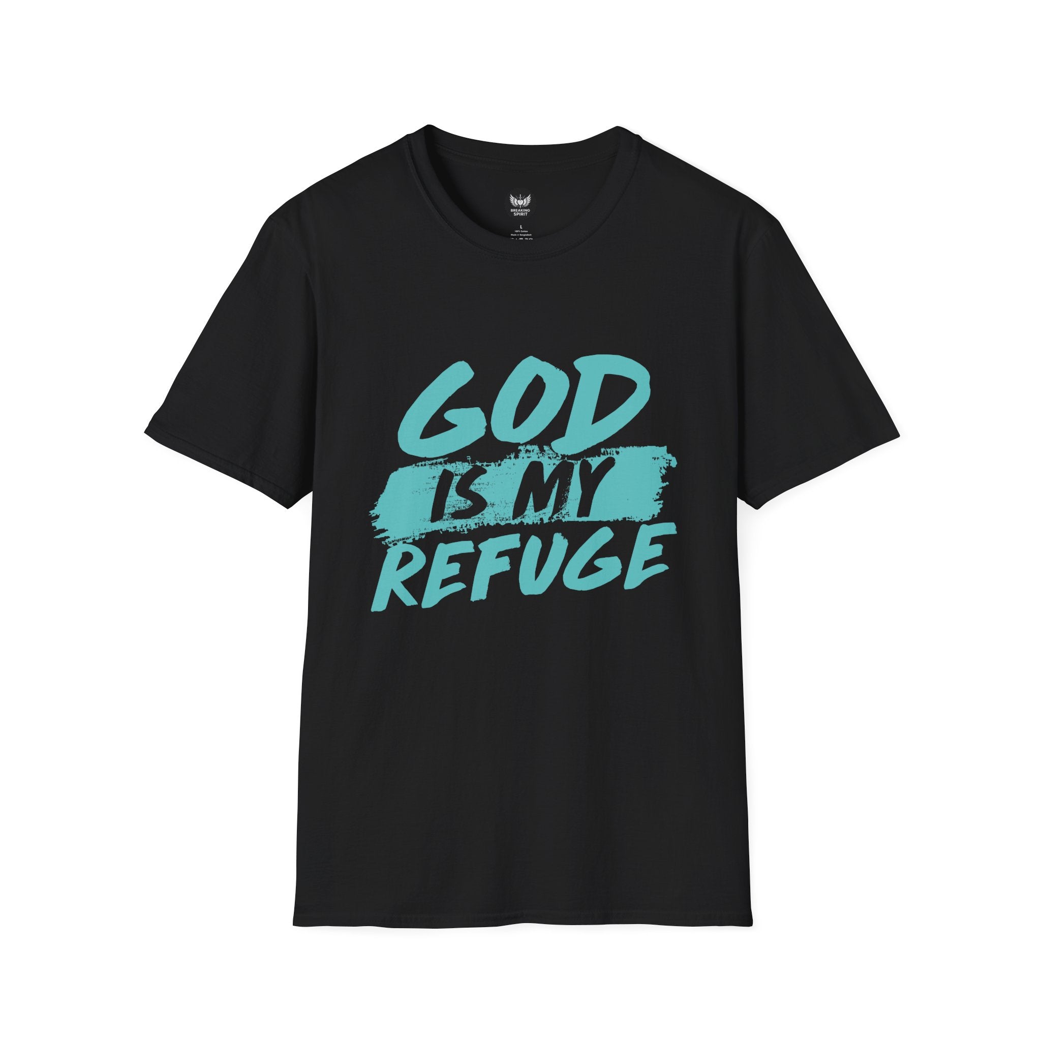 God Is My Refuge T-Shirt — Christian Faith Tee