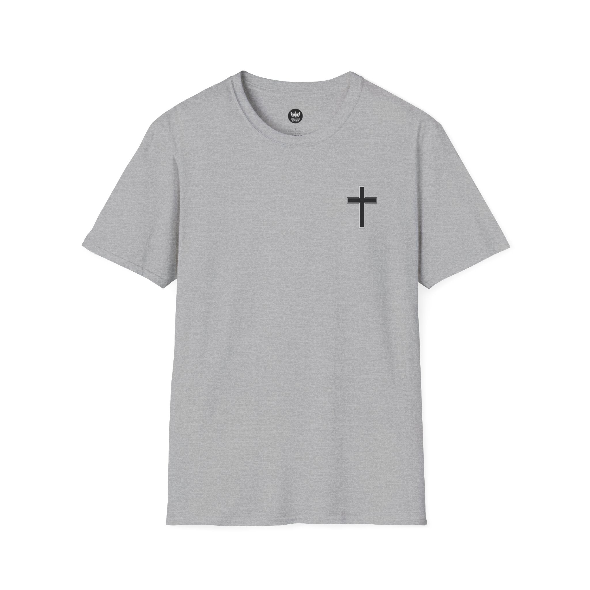 Christian T-Shirt — "Just God" Cross Faith Tee