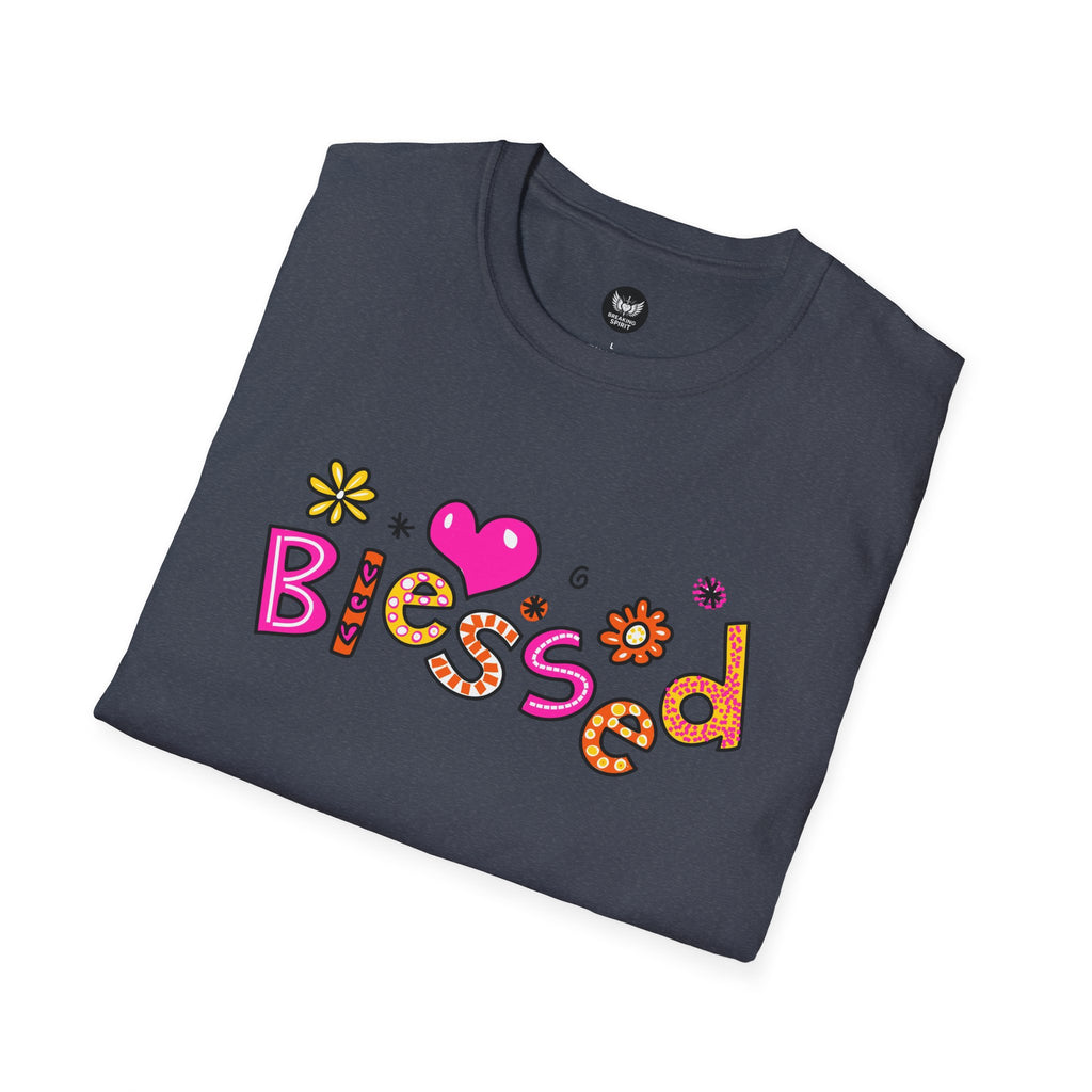Blessed Floral Heart T-Shirt