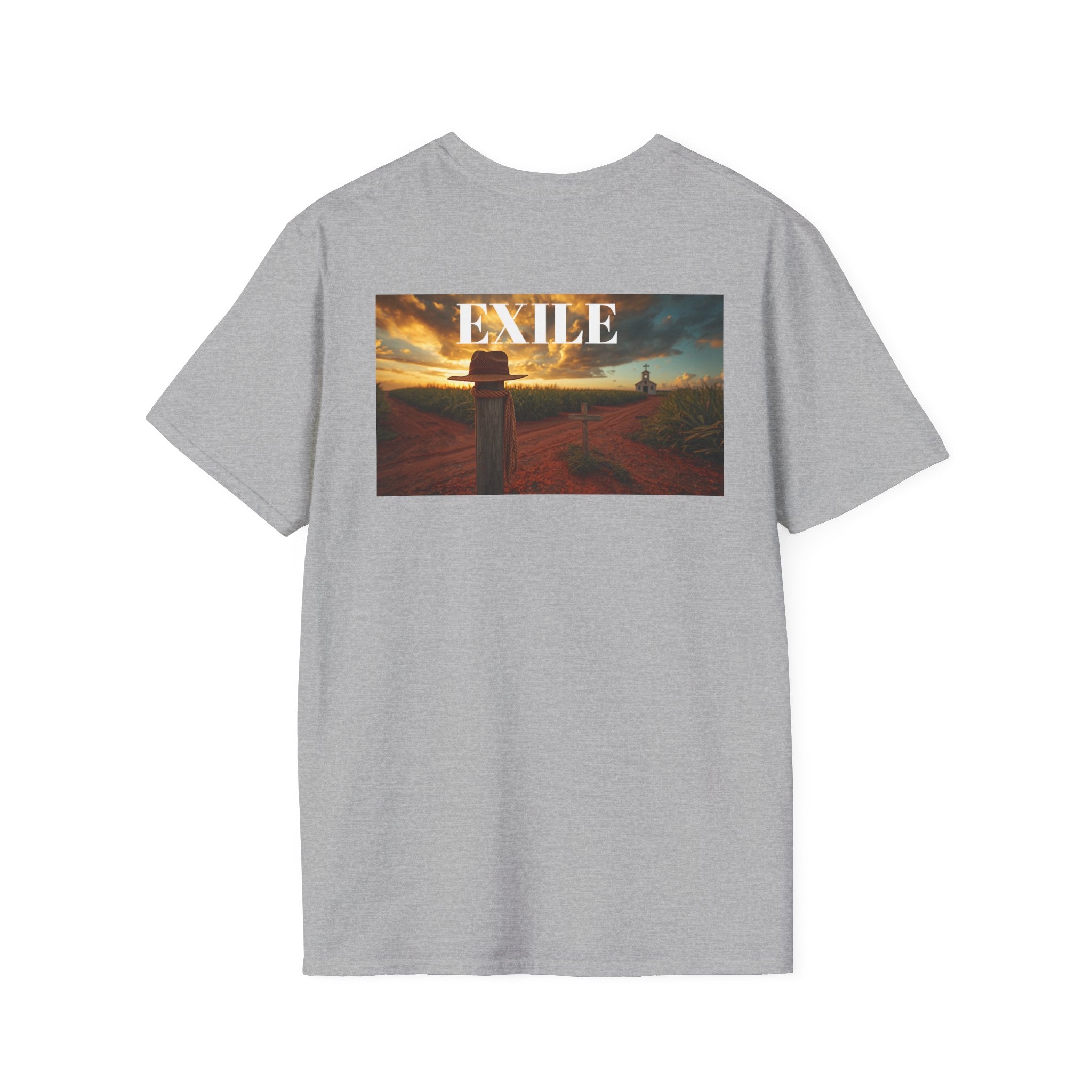 EXILE Scenic Graphic T‑Shirt — Vintage Sunset Road Print