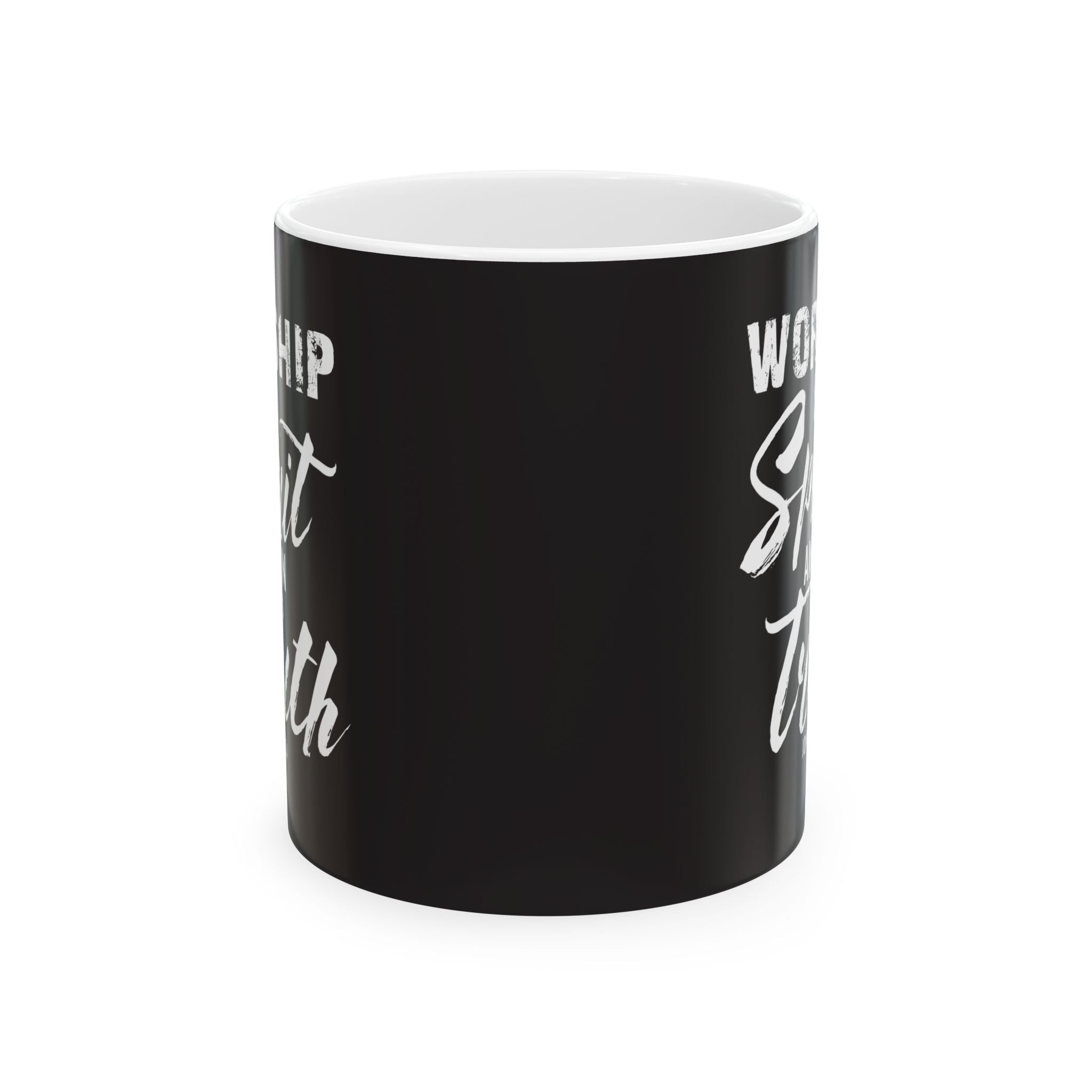 Worship Servant Mug — Inspirational Church Coffee Cup (11oz/15oz)