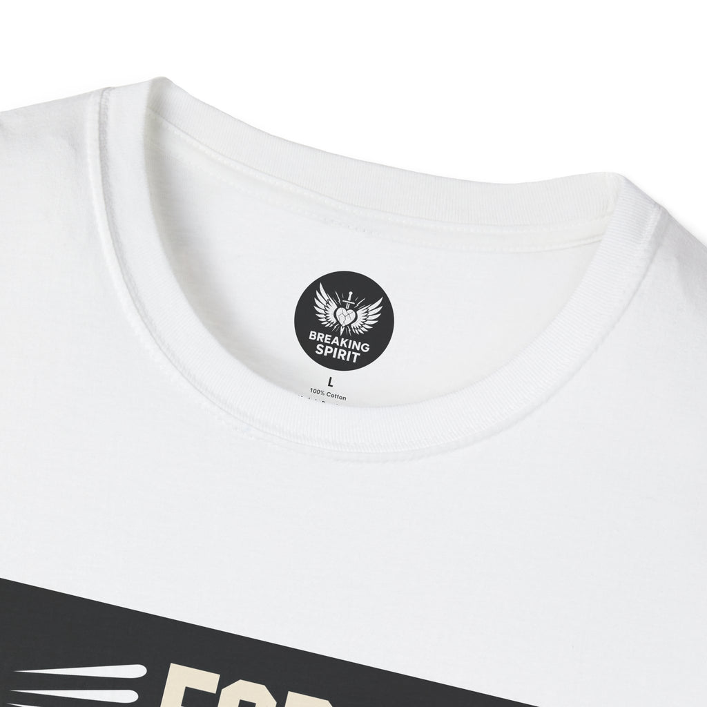 Camiseta de fe — Camiseta gráfica cristiana "Porque por fe andamos, no por vista"