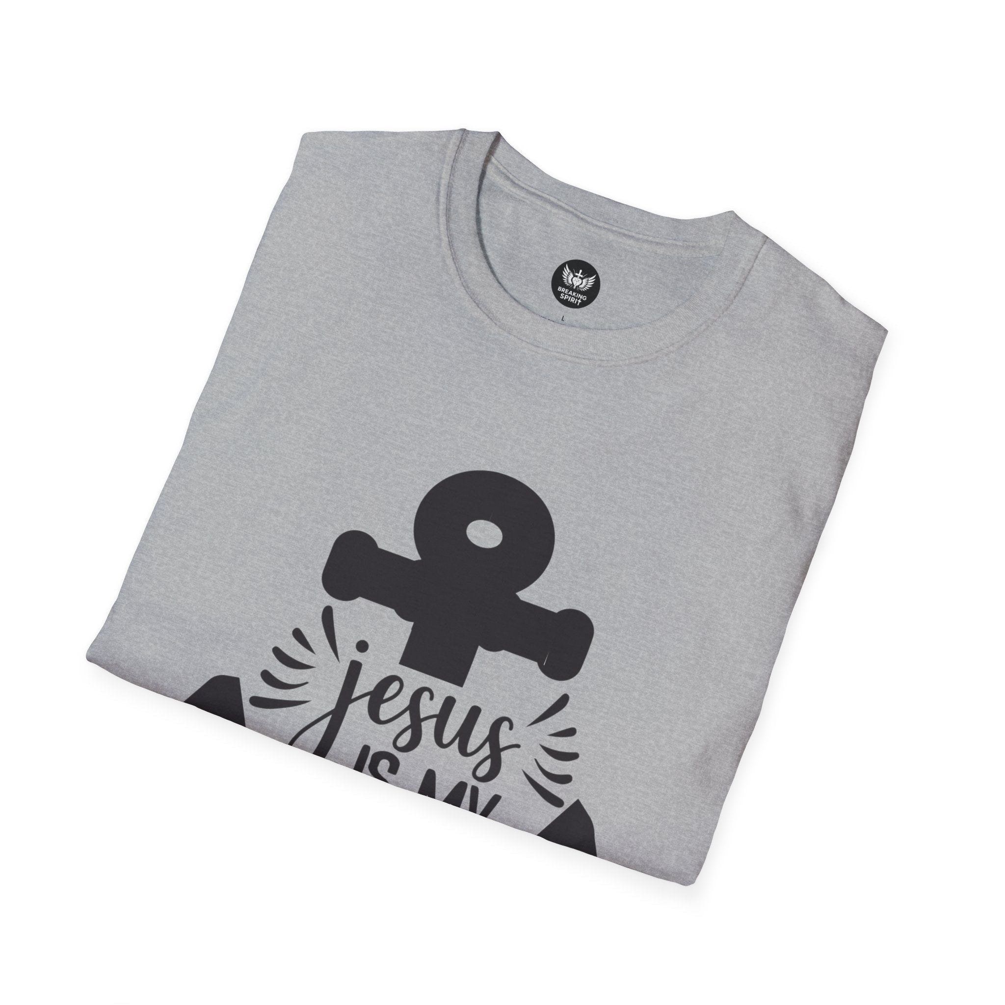 Jesus Is My Anchor T-Shirt — Christian Faith Anchor Tee