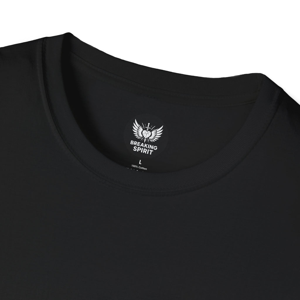 Be Grace script logo T-Shirt | inspirational typography, black white design