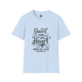 Camiseta Protege Tu Corazón — Proverbios 4:23 Camiseta de Fe Inspiradora
