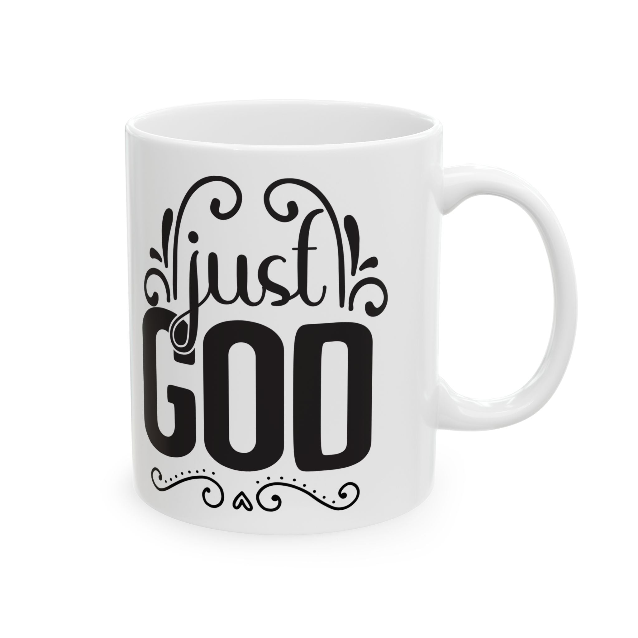 GOD Ceramic Mug, (11oz, 15oz)