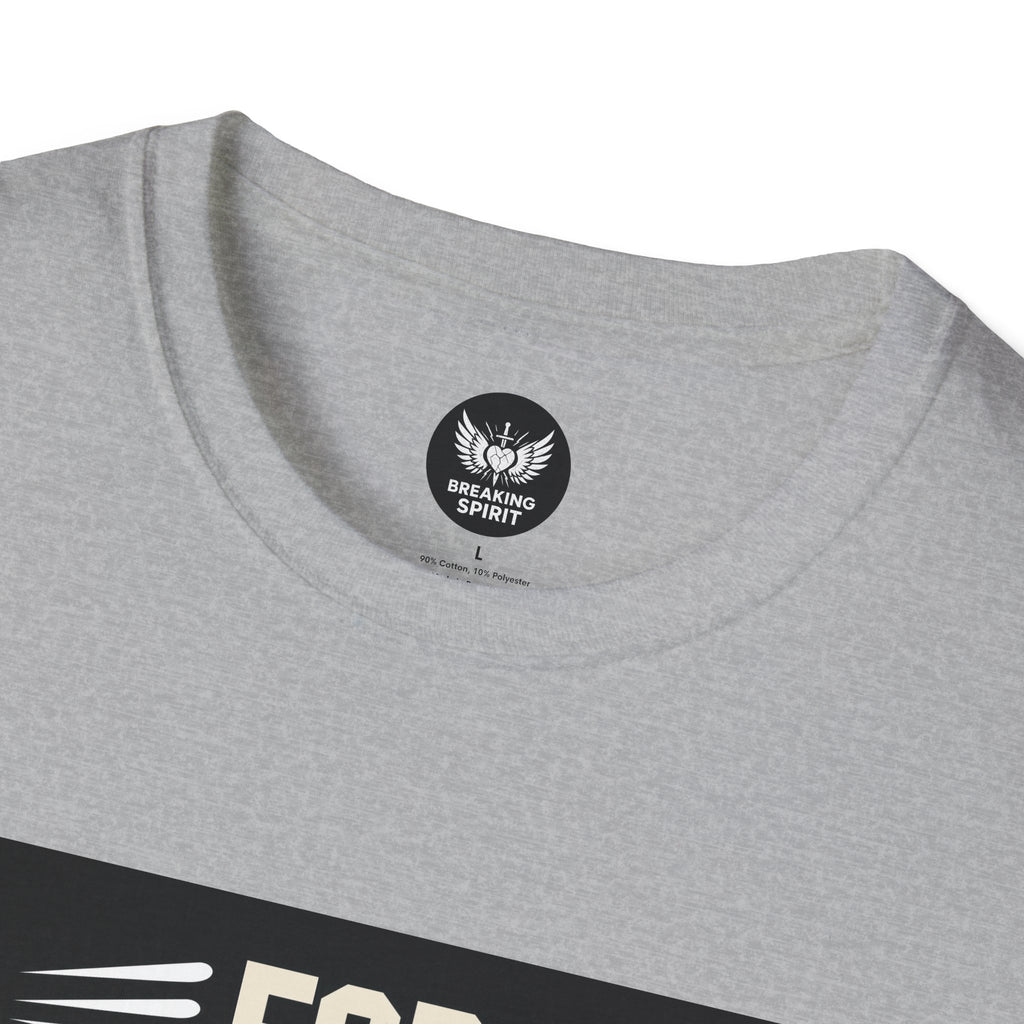 Camiseta de fe — Camiseta gráfica cristiana "Porque por fe andamos, no por vista"