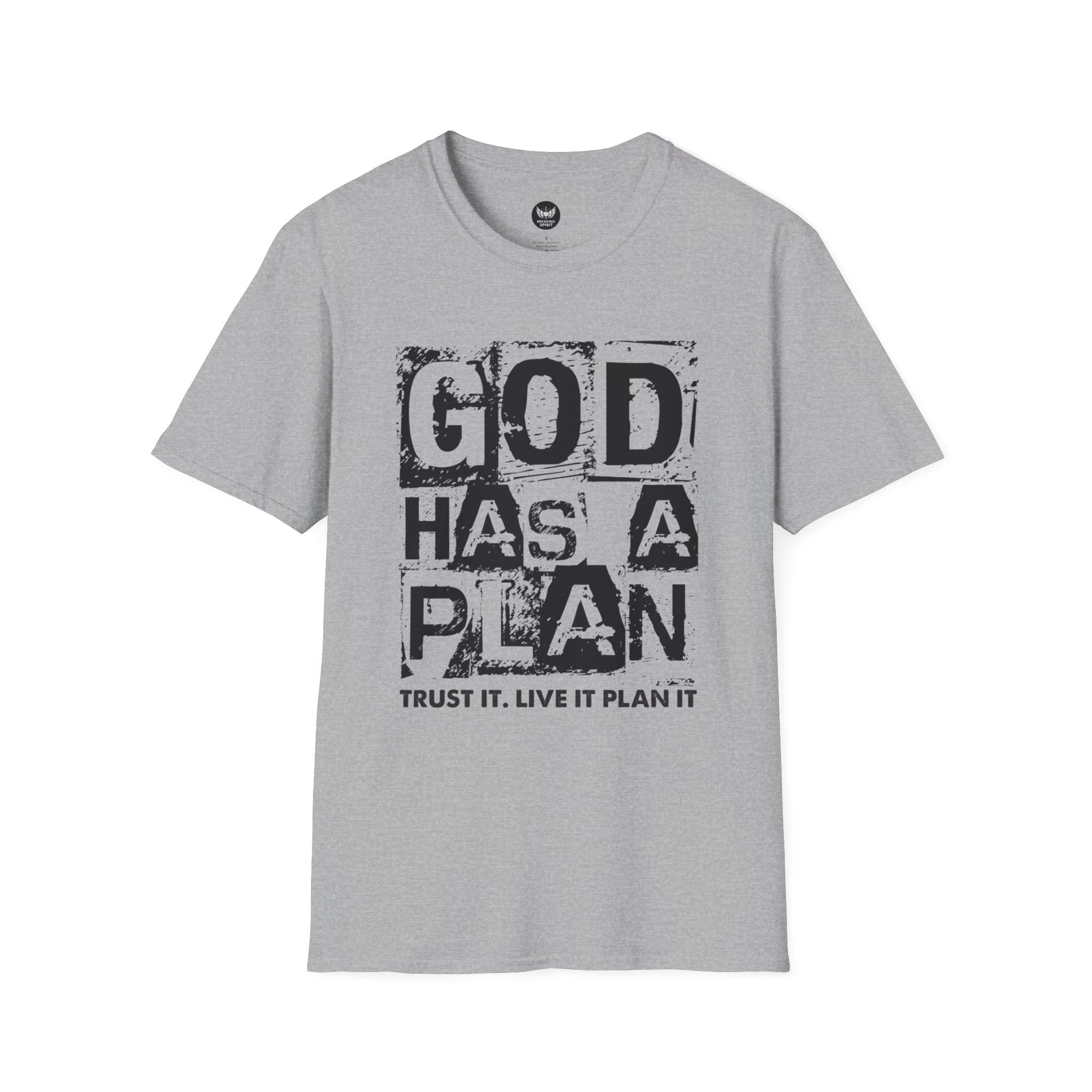 God Has A Plan T-Shirt — Inspirational Christian Faith Tee