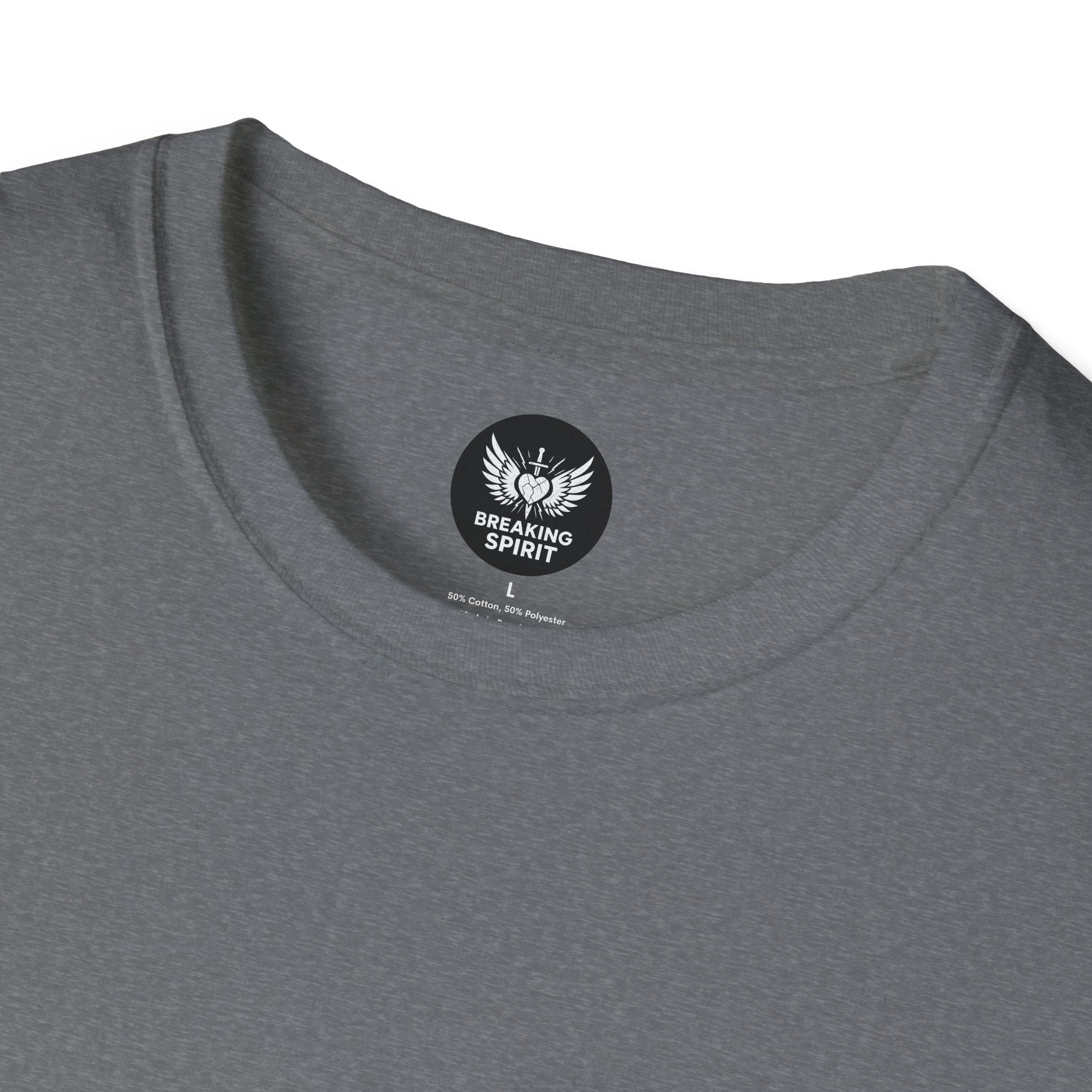 Be Grace script logo T-Shirt | inspirational typography, black white design