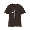 Camiseta Cruzada Pincelada — Camiseta Minimalista de Fe Cristiana