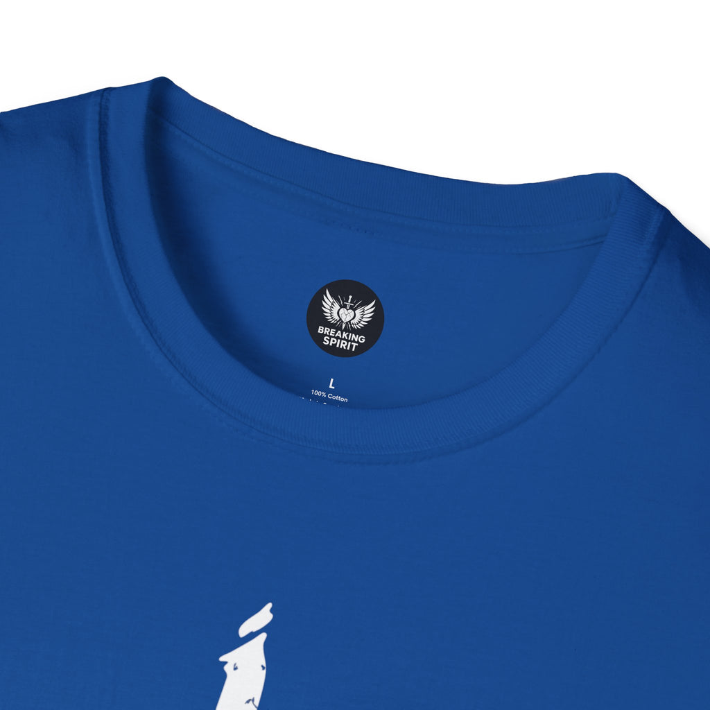 Camiseta Cruzada Pincelada — Camiseta Minimalista de Fe Cristiana