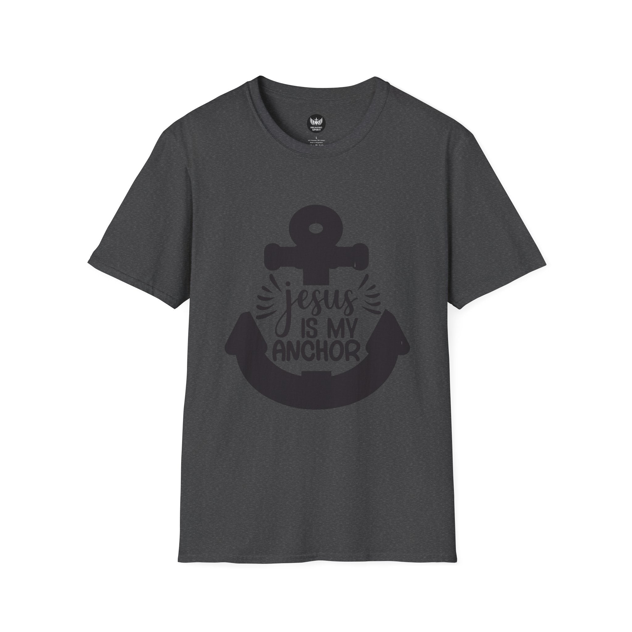 Jesus Is My Anchor T-Shirt — Christian Faith Anchor Tee