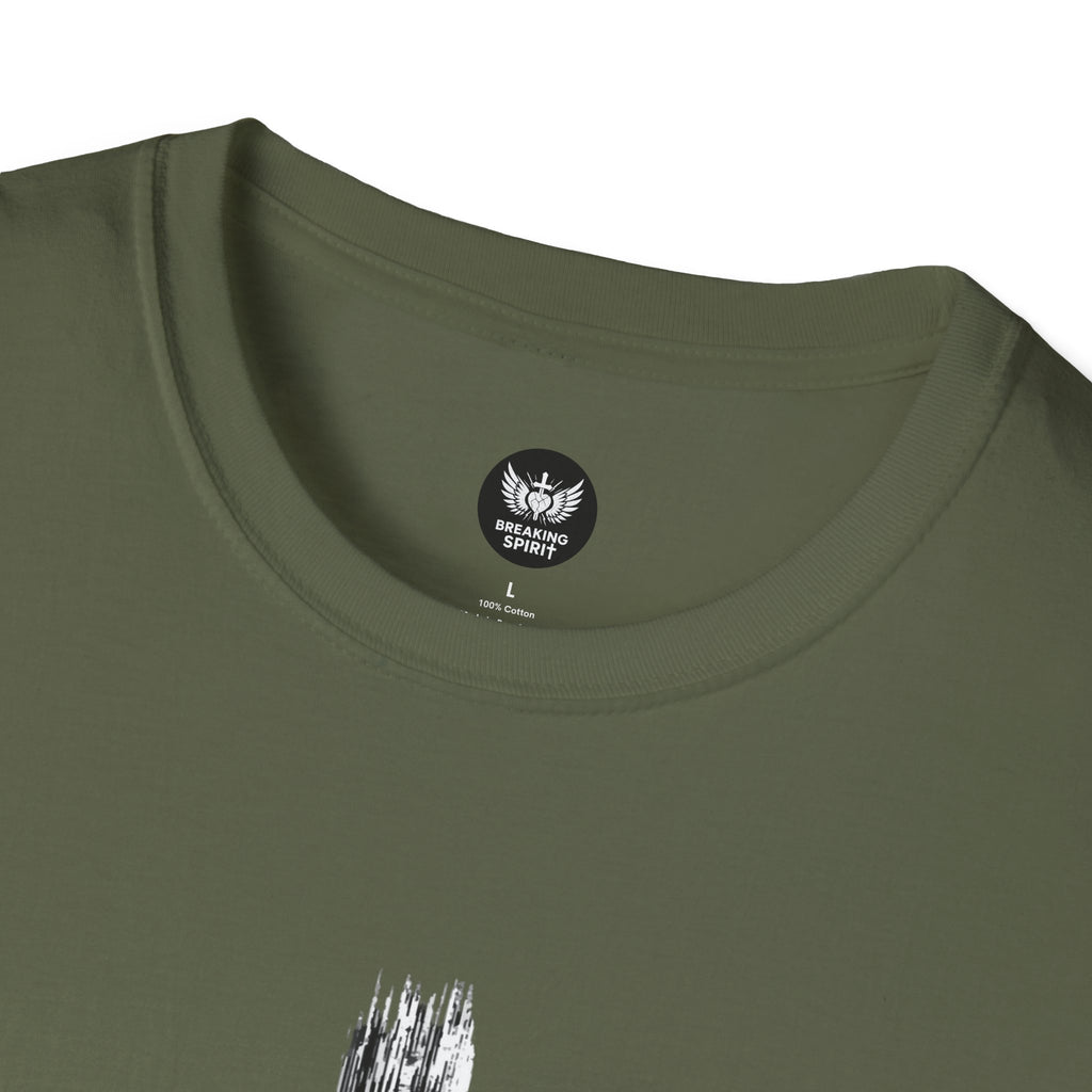 Christian Cross T-Shirt — Minimal Grunge Faith Tee