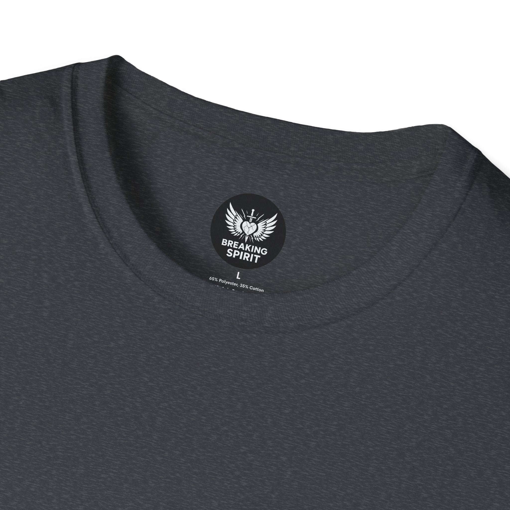 Be Grace script logo T-Shirt | inspirational typography, black white design