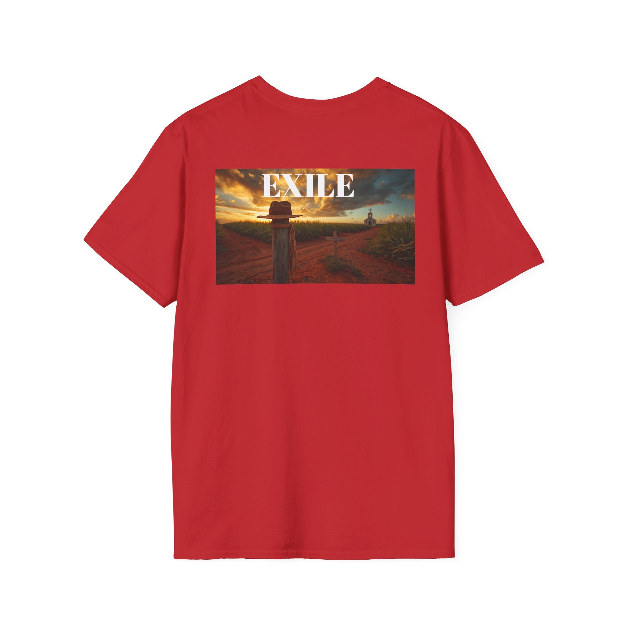 EXILE Scenic Graphic T‑Shirt — Vintage Sunset Road Print