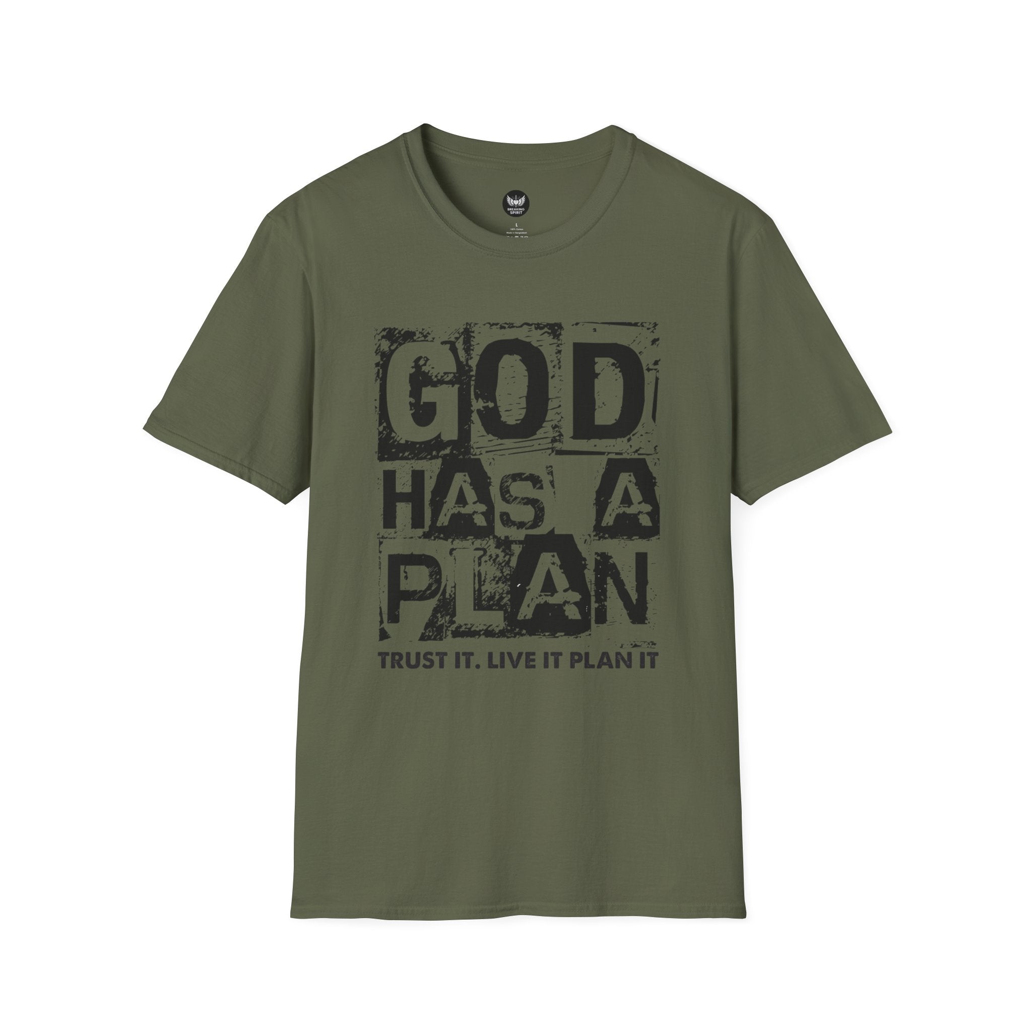 God Has A Plan T-Shirt — Inspirational Christian Faith Tee
