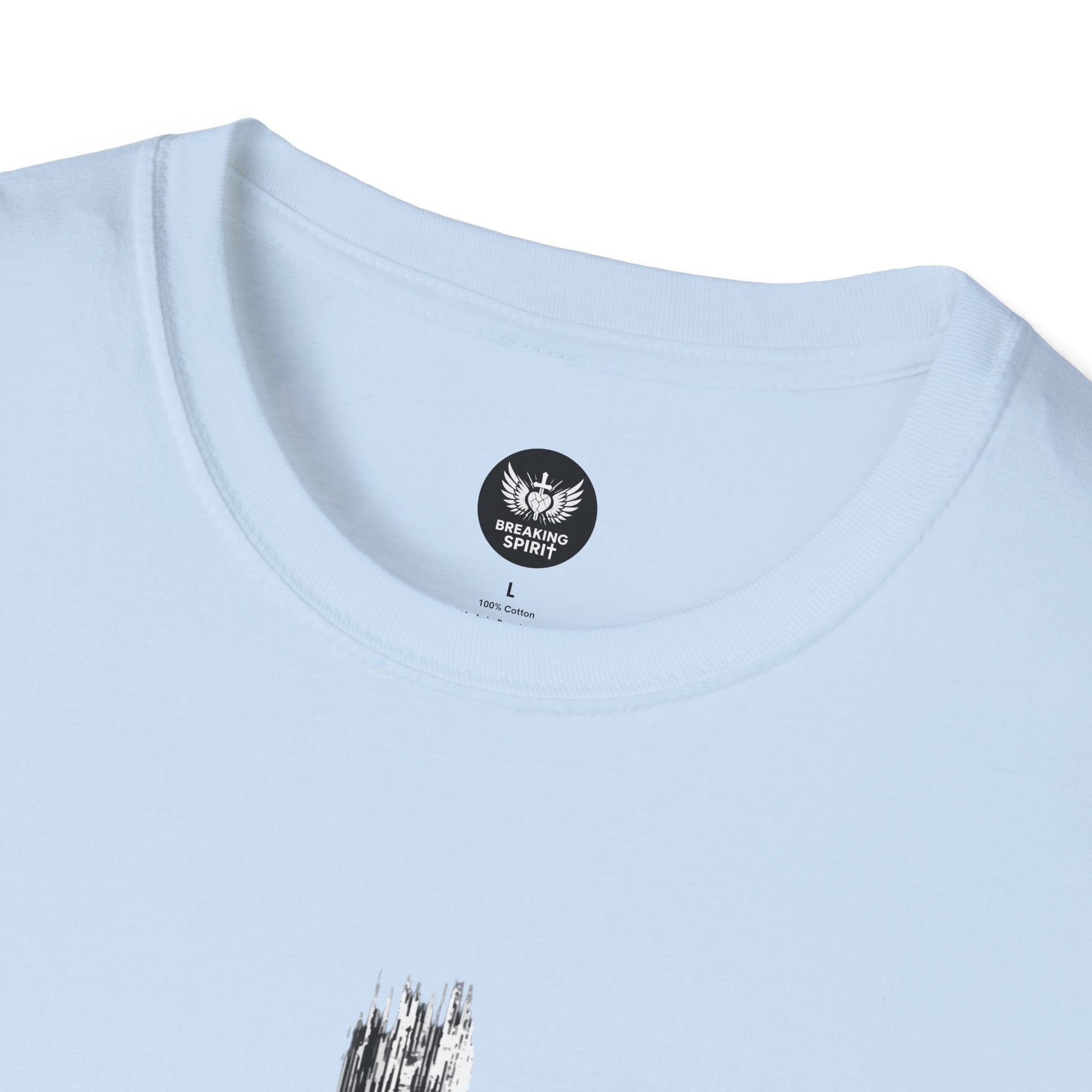 Christian Cross T-Shirt — Minimal Grunge Faith Tee