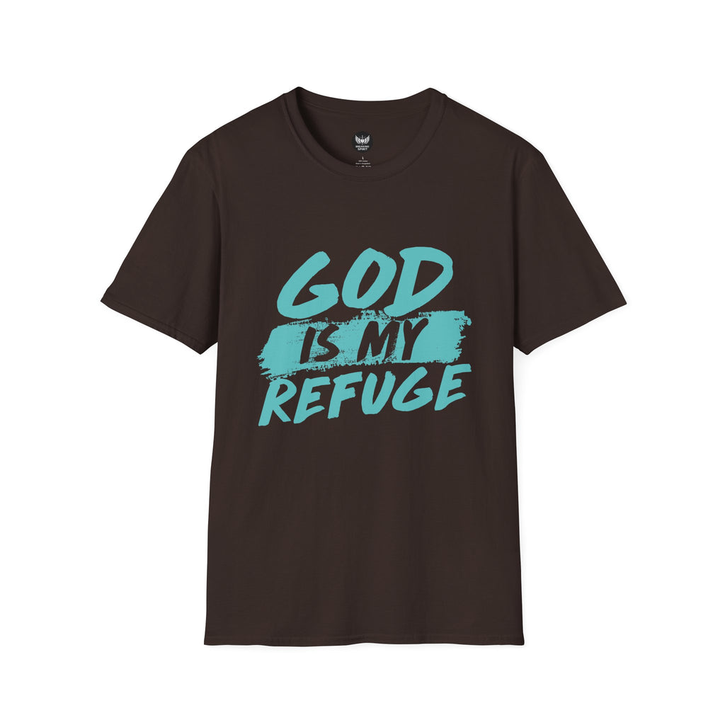Camiseta Dios Es Mi Refugio — Camiseta de Fe Cristiana
