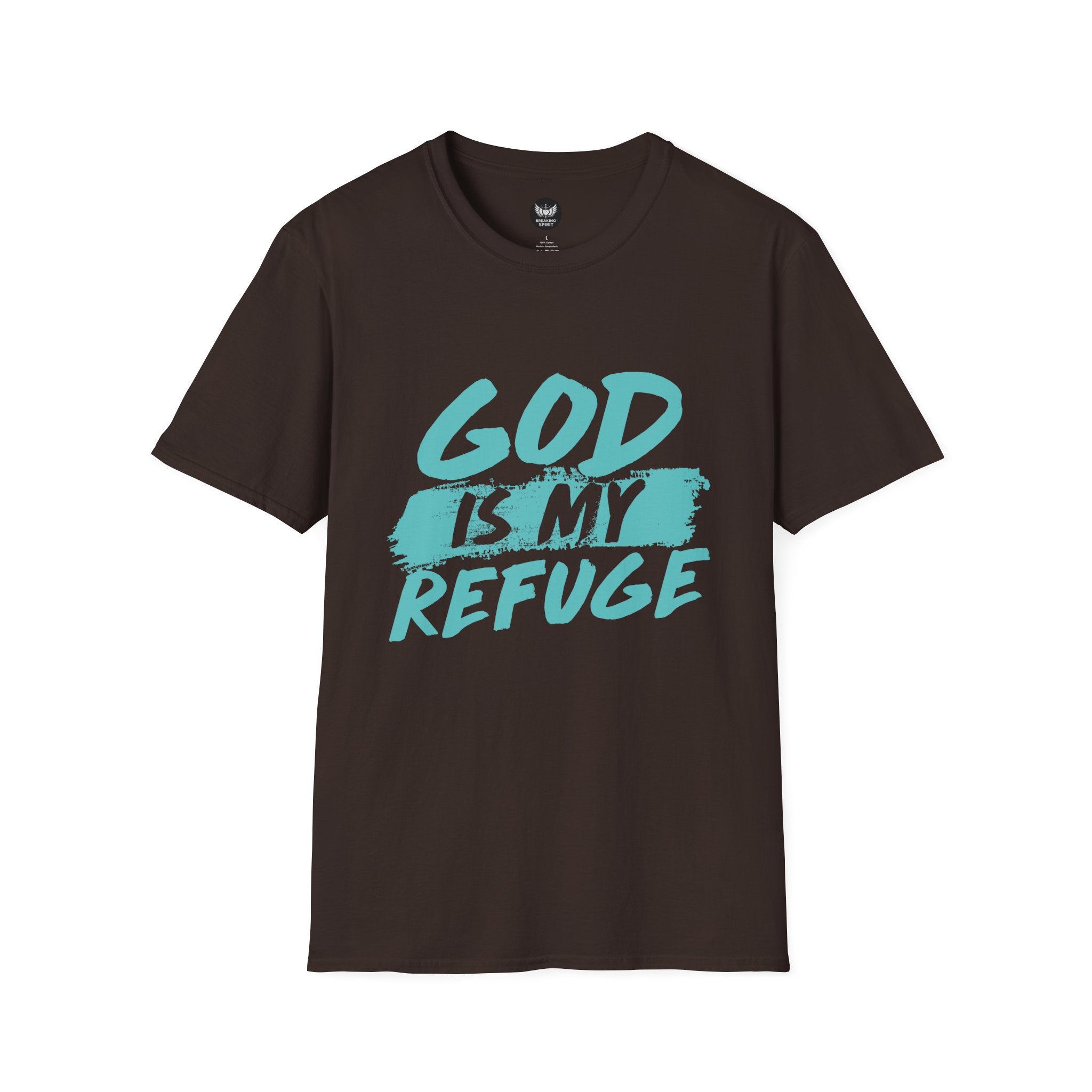 God Is My Refuge T-Shirt — Christian Faith Tee