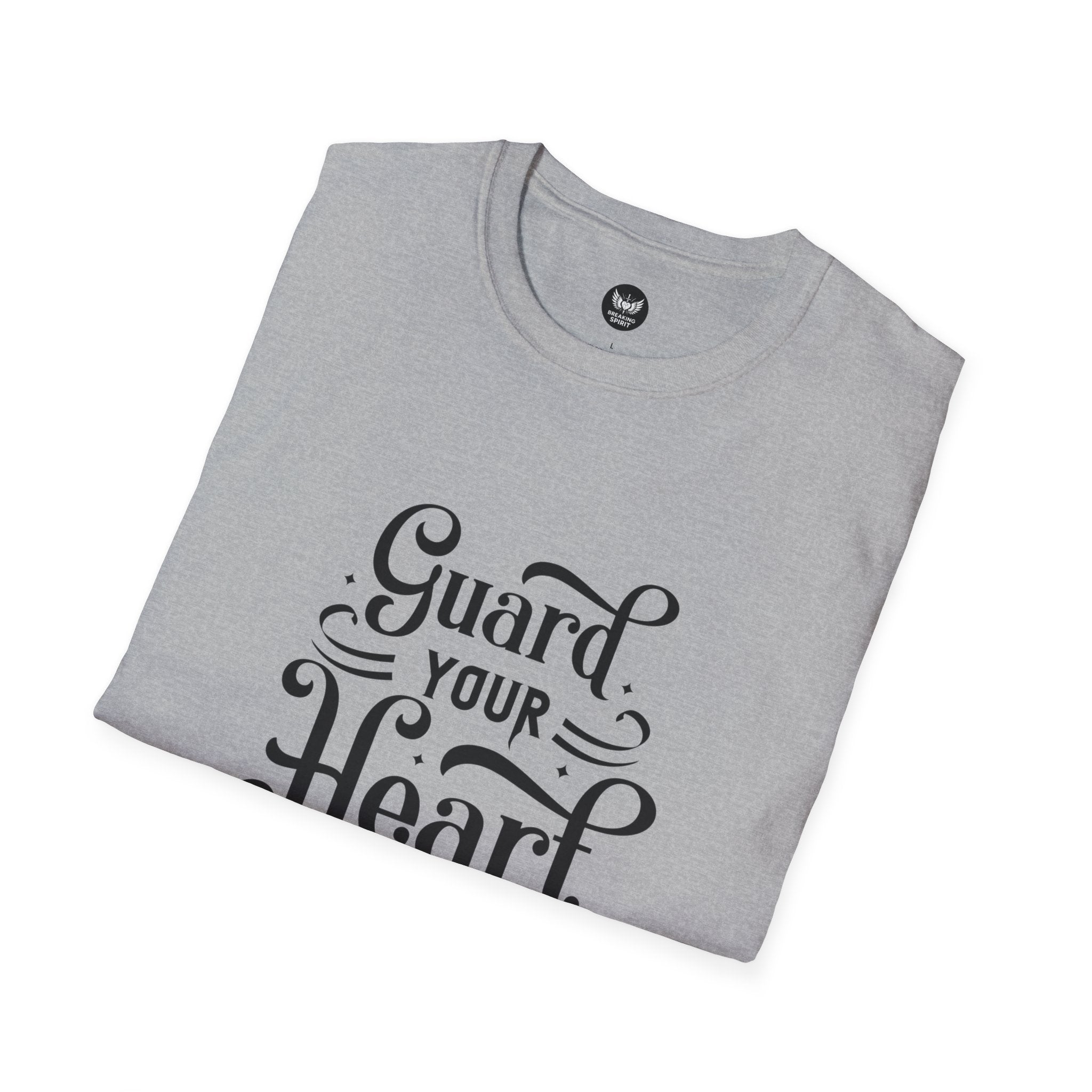 Camiseta Protege Tu Corazón — Proverbios 4:23 Camiseta de Fe Inspiradora