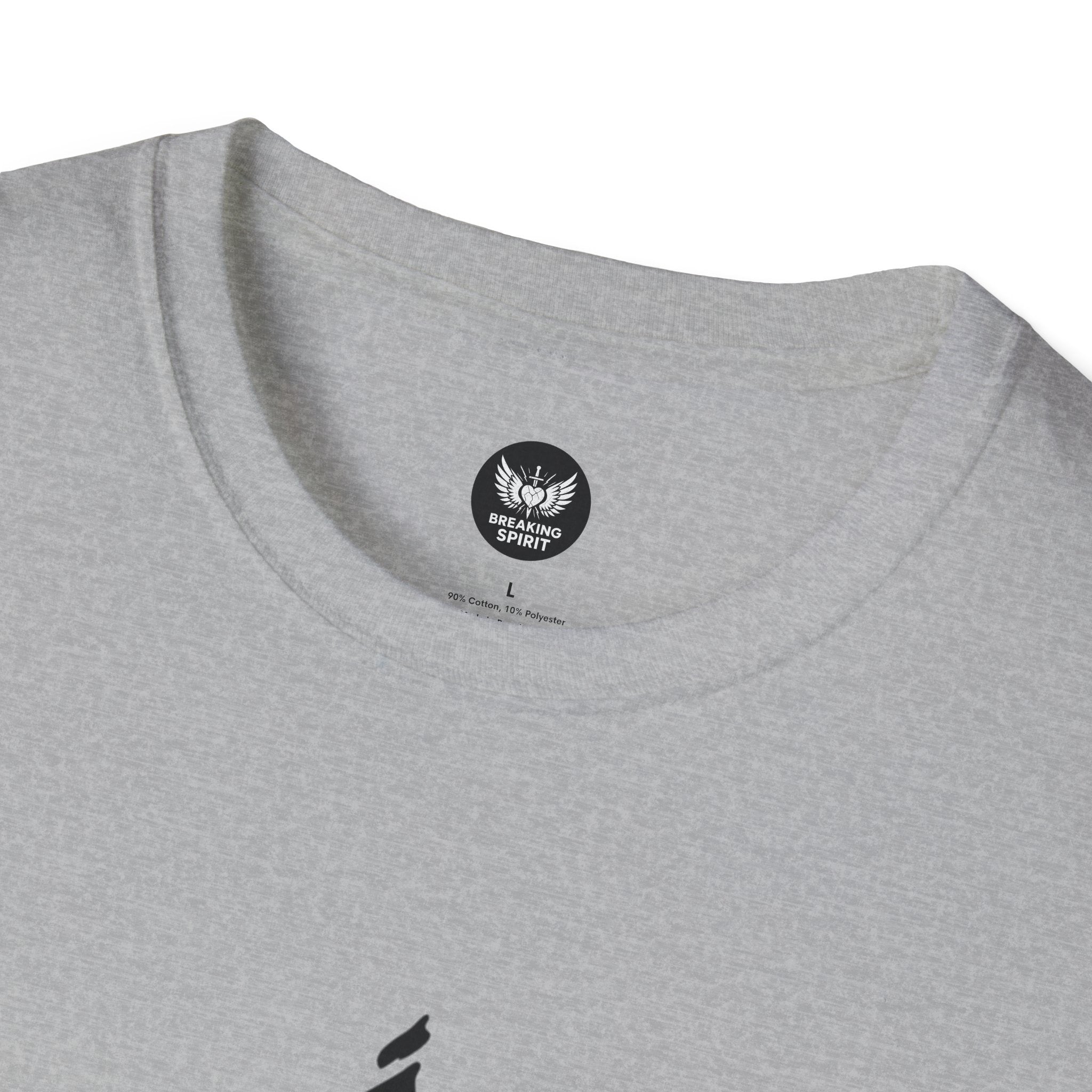 Camiseta Cruzada Pincelada Cristiana — Camiseta Gráfica de Fe Minimalista