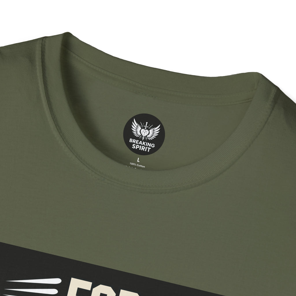 Camiseta de fe — Camiseta gráfica cristiana "Porque por fe andamos, no por vista"