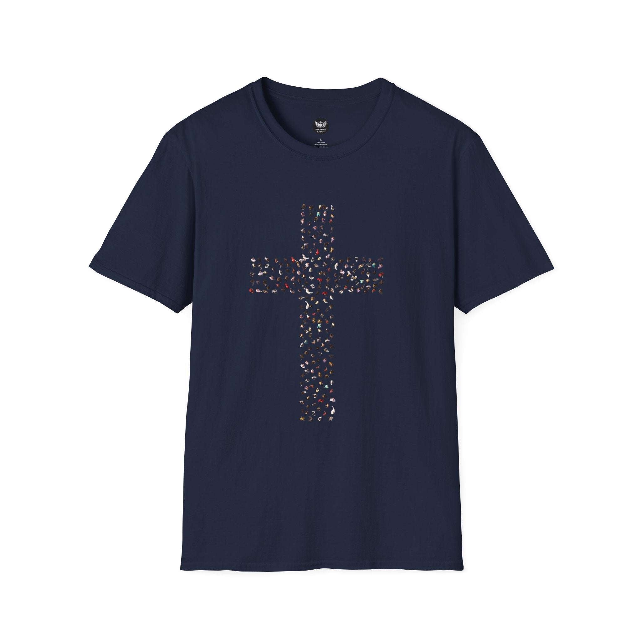 Camiseta Cruzada con Estampado de Leopardo