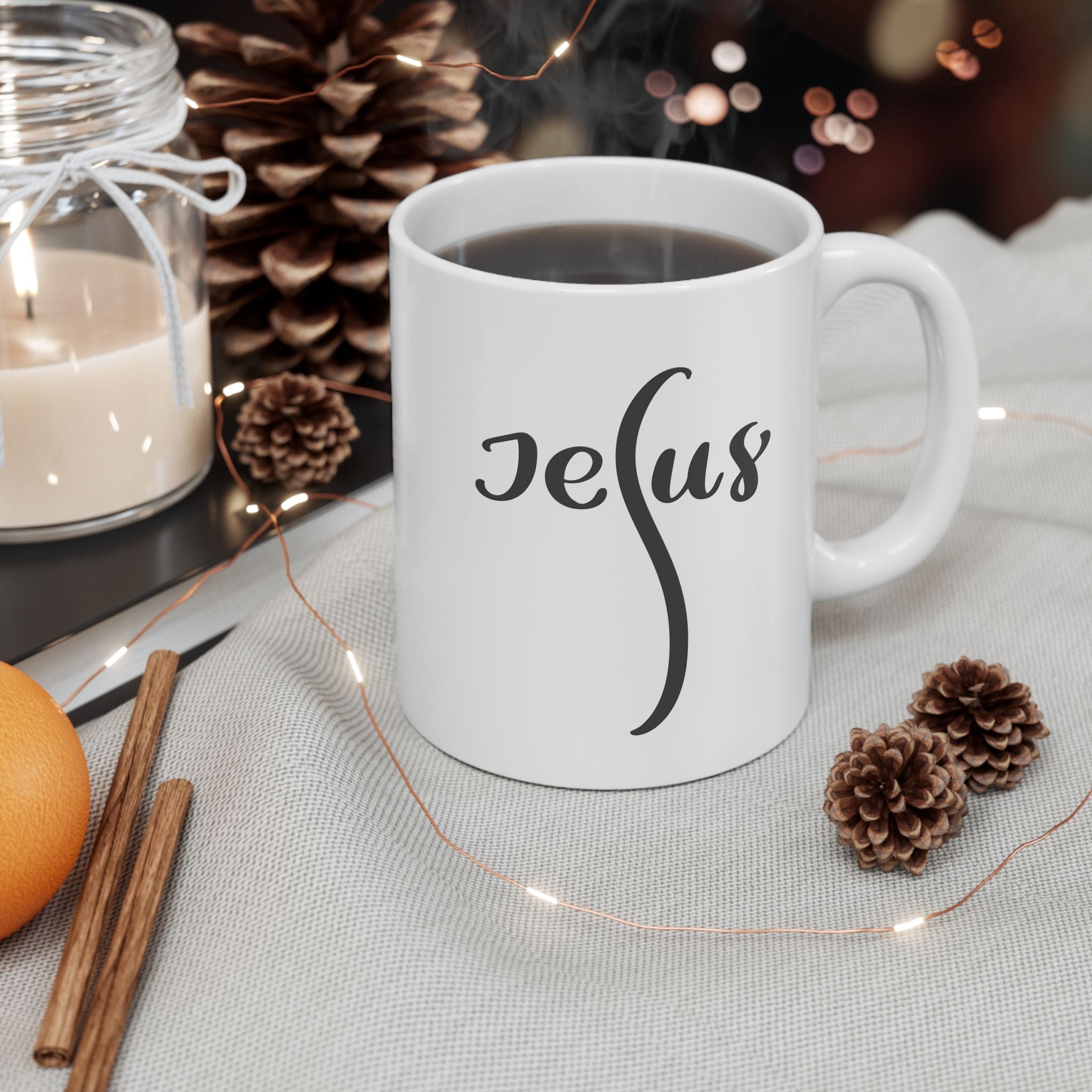 Jesus Is My Focus Ceramic Mug — Faith Coffee Cup (11oz & 15oz)